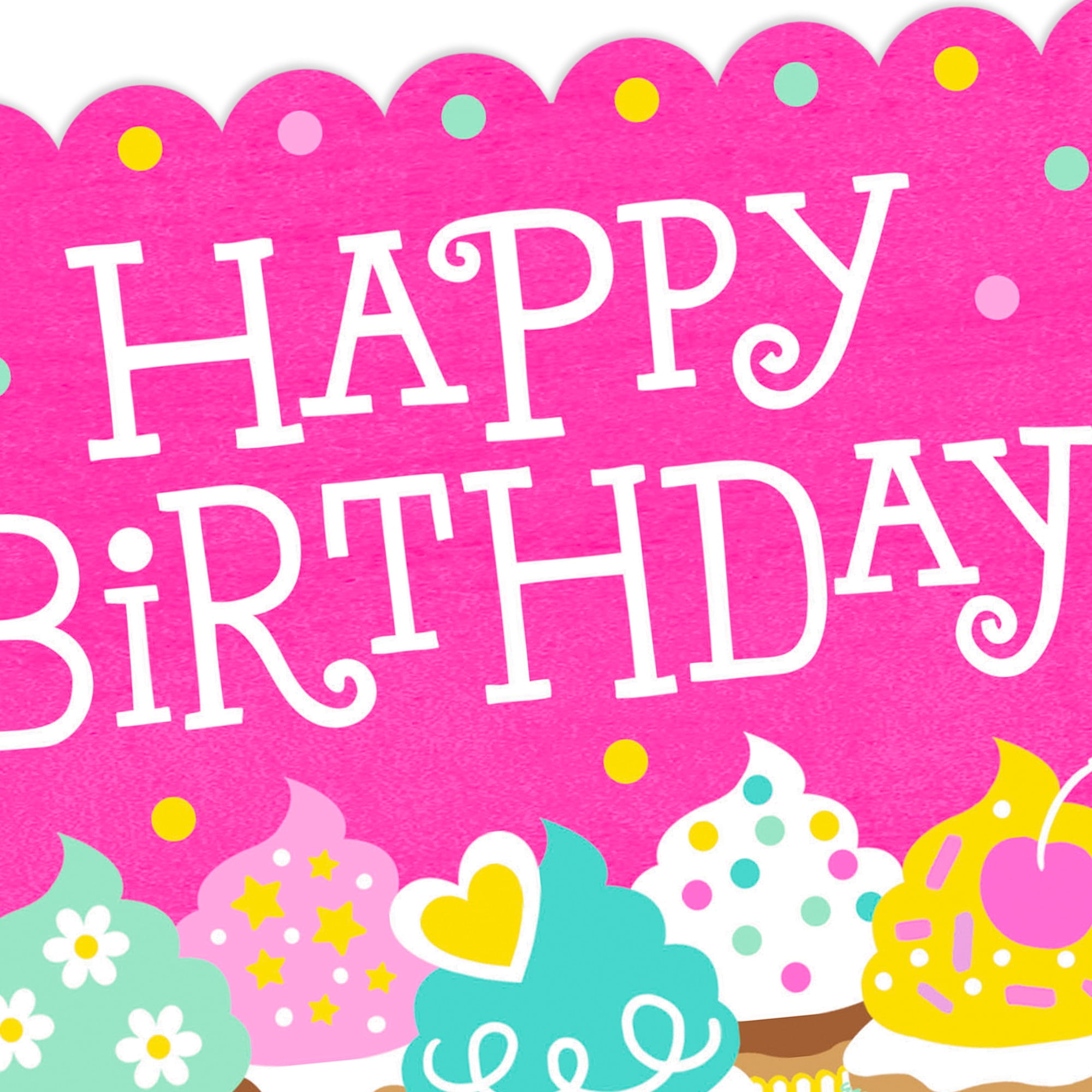Hallmark Birthday Greeting Card, Cupcake Illustration Design (5.75 in x 8.25 in) niply
