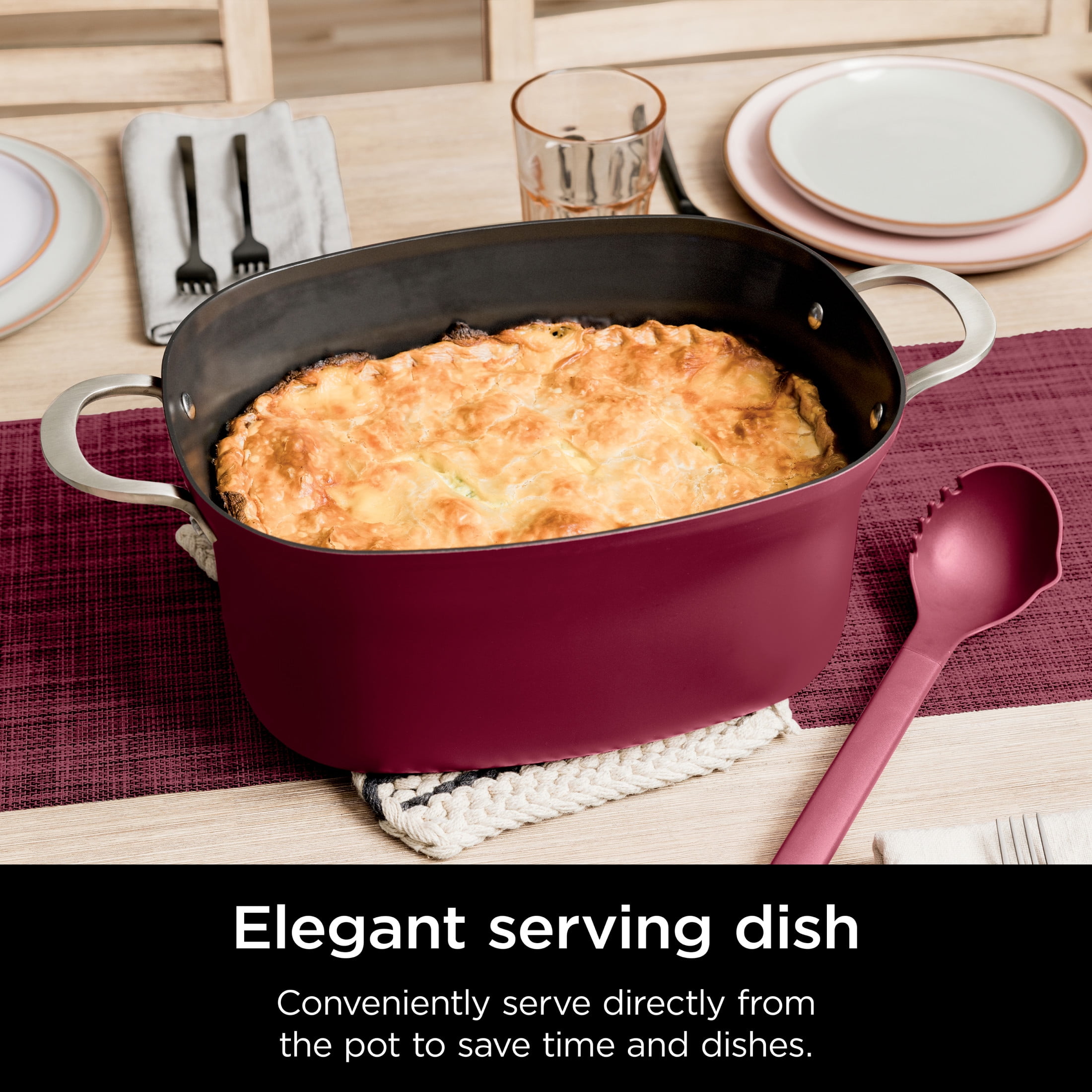 Ninja Foodi Possible 10-in-1 Multi-Cooker with Triple Heat Fusion Technology (Red, 8.5 qt) 0apms
