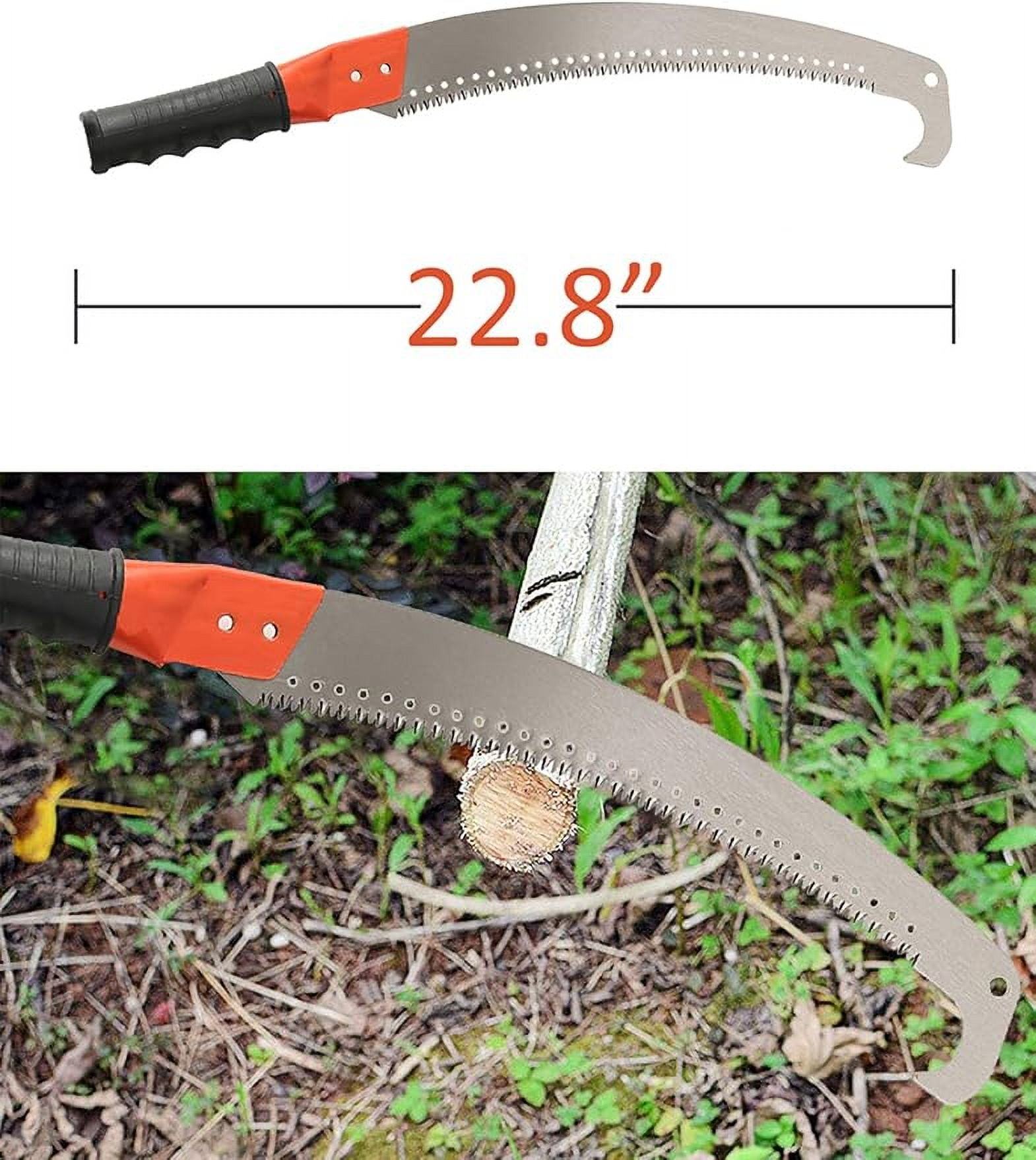 AEASKIEY Pole Saw for Tree Trimming, Extendable Manual Branch Cutter with Stainless Steel Handle (7 ft) cyvsi