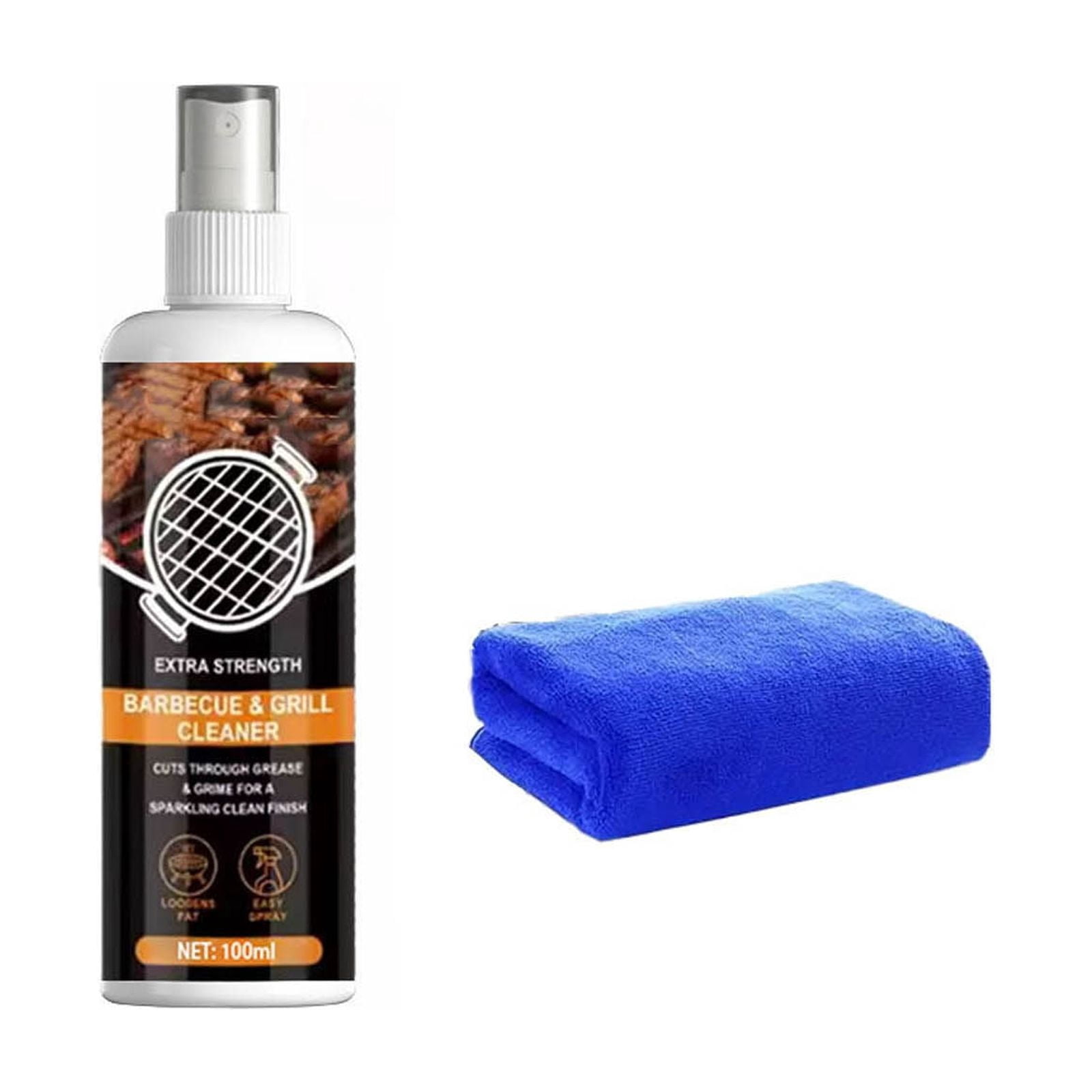 Zonthxa Barbecue Grill Cleaning Agent, Heavy-Duty Degreaser for Charcoal and Gas Grills (3.4 fl oz) px4t0