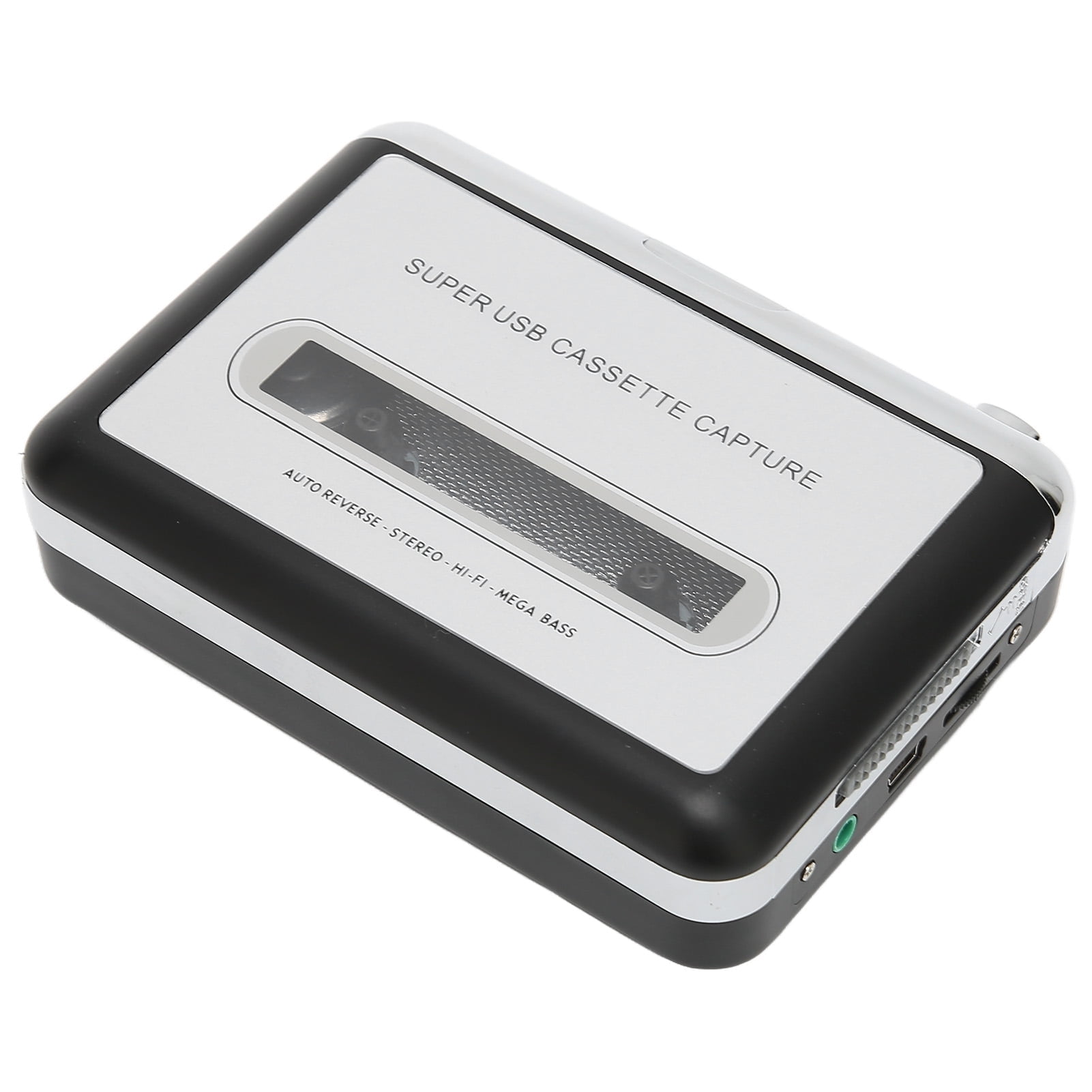 Eotvia USB Cassette Tape Player, Portable Audio Converter for Laptops (Black, 4.5 in x 3.5 in x 1.2 in) 801ch