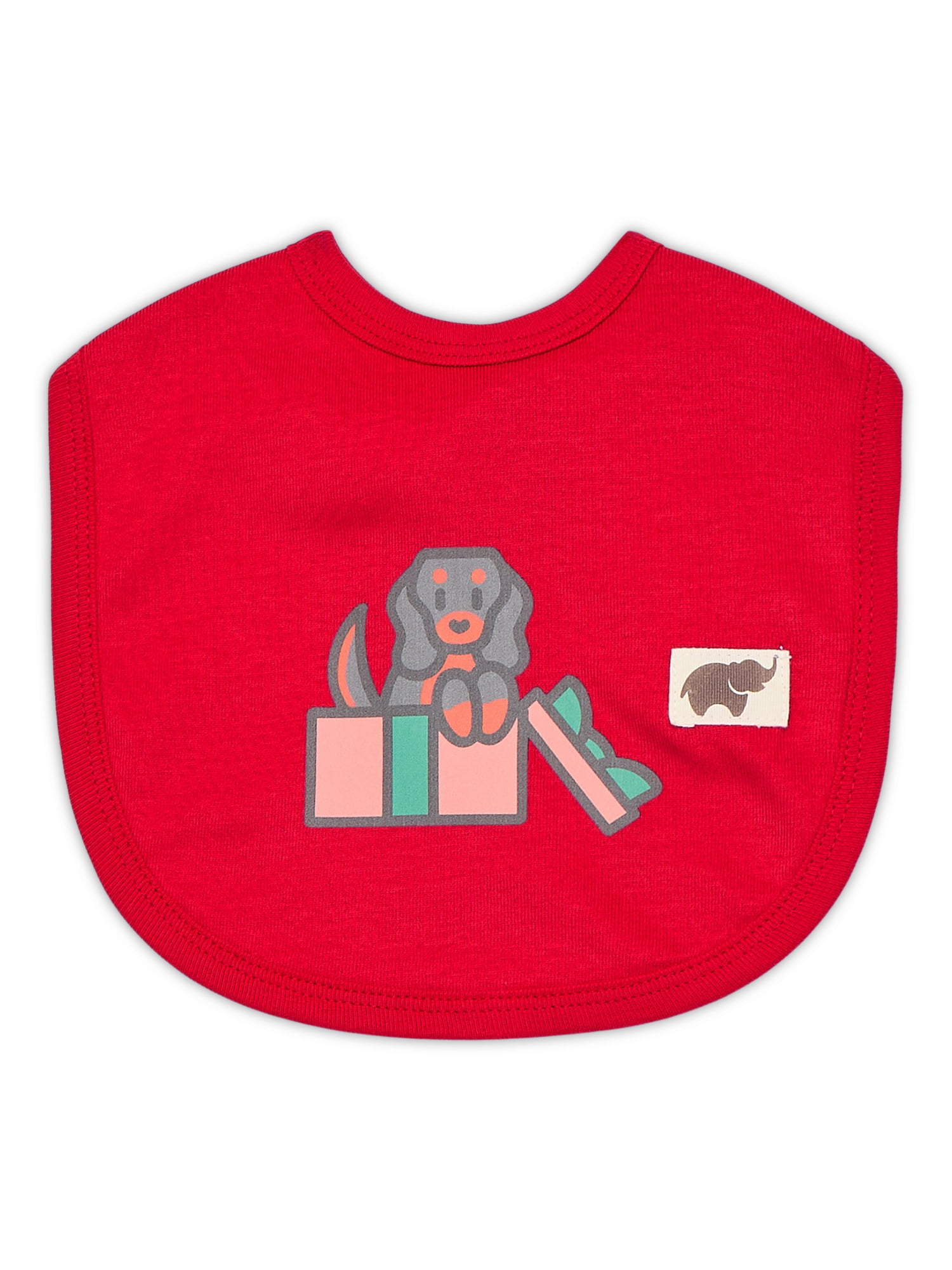 Monica + Andy Baby Christmas Organic Cotton Pajamas and Bib Set (Holiday Print, 0M-24M) wto1w