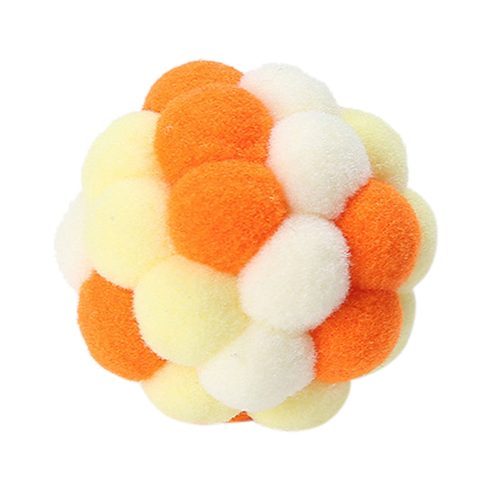 ACCEORR Interactive Cat Toy Plush Balls with Sound (Multi-Color, 2 in) l53pj