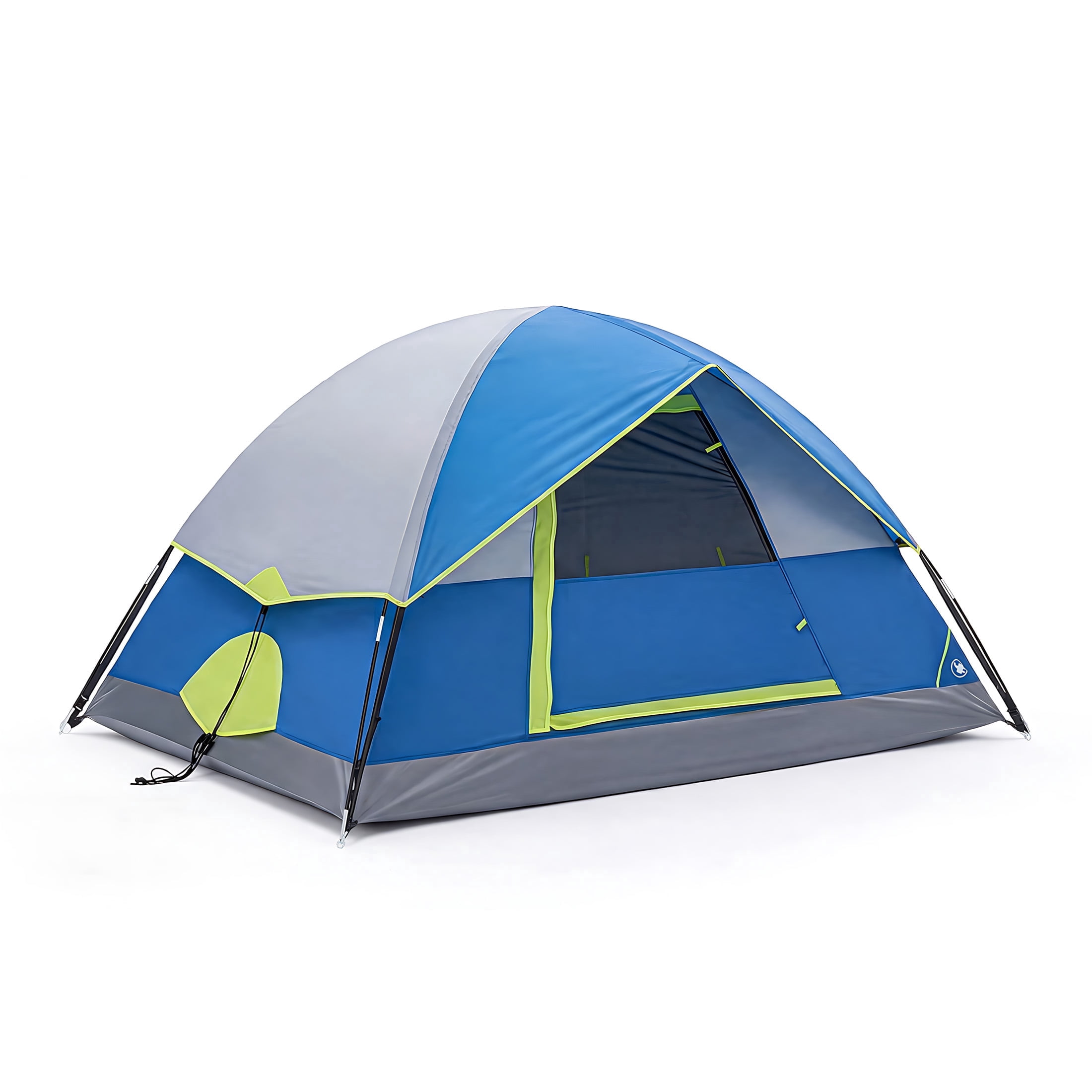 EDX 2-Person Waterproof Dome Camping Tent with Rainfly and Mesh Windows (Blue, 2-Person) jqvs2