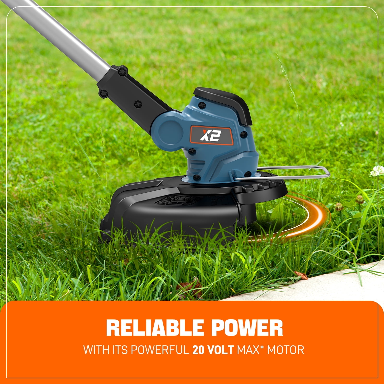 Senix 20V Cordless String Trimmer with 2.5Ah Battery and Charger (10 in, Green) vos58
