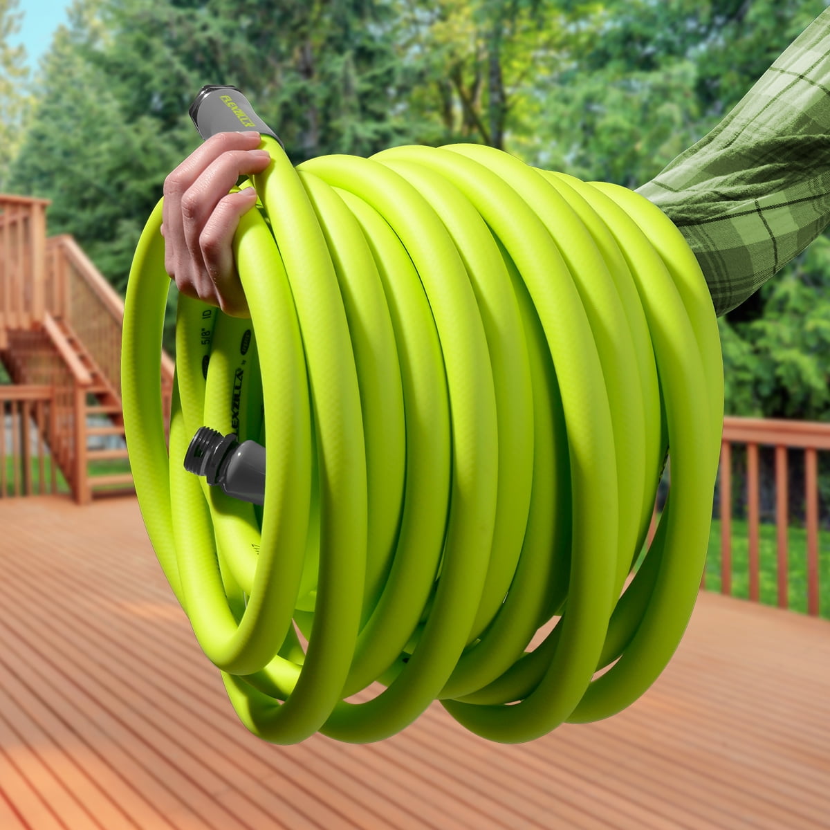 Flexzilla Garden Hose, Heavy-Duty All-Weather Flexible Water Hose (ZillaGreen, 0.75 in x 100 ft) idfri