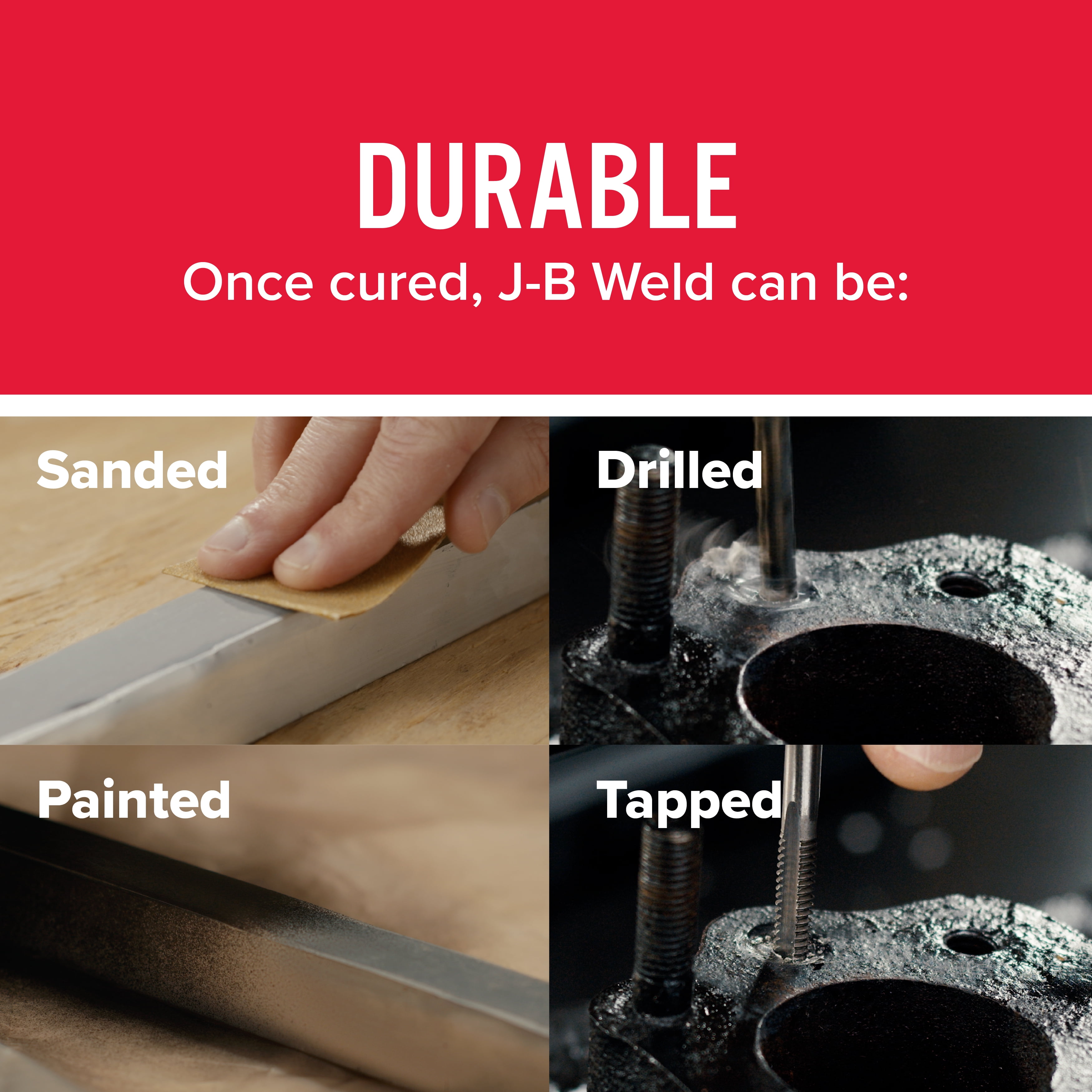 J-B Weld Steel Reinforced Epoxy Adhesive (Dark Grey, 10 oz) q6zax