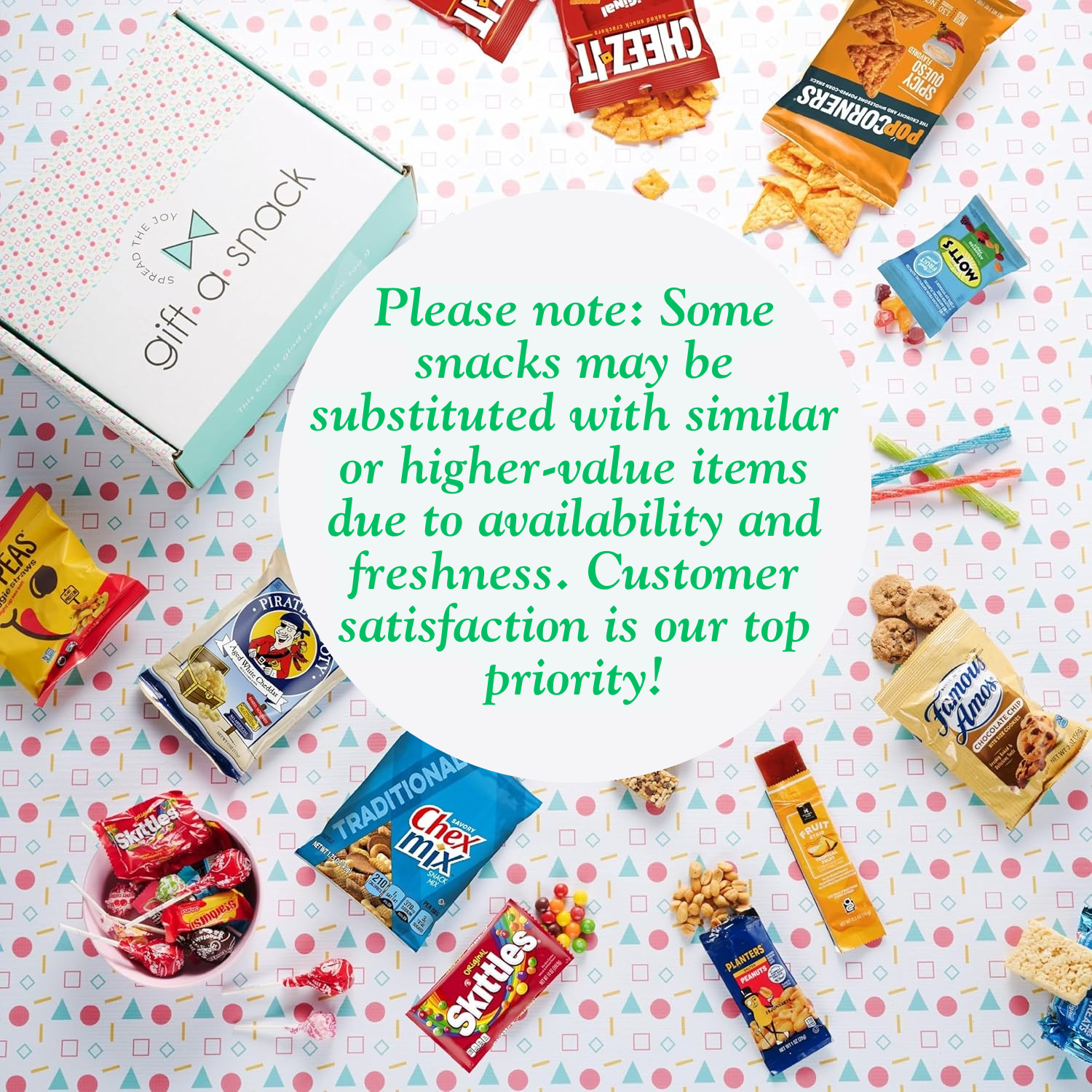 Gift A Snack Premium Snack Variety Pack Gift Box (Assorted Chips, Cookies, Candy, and Crackers, 42 Count) 4dqp2