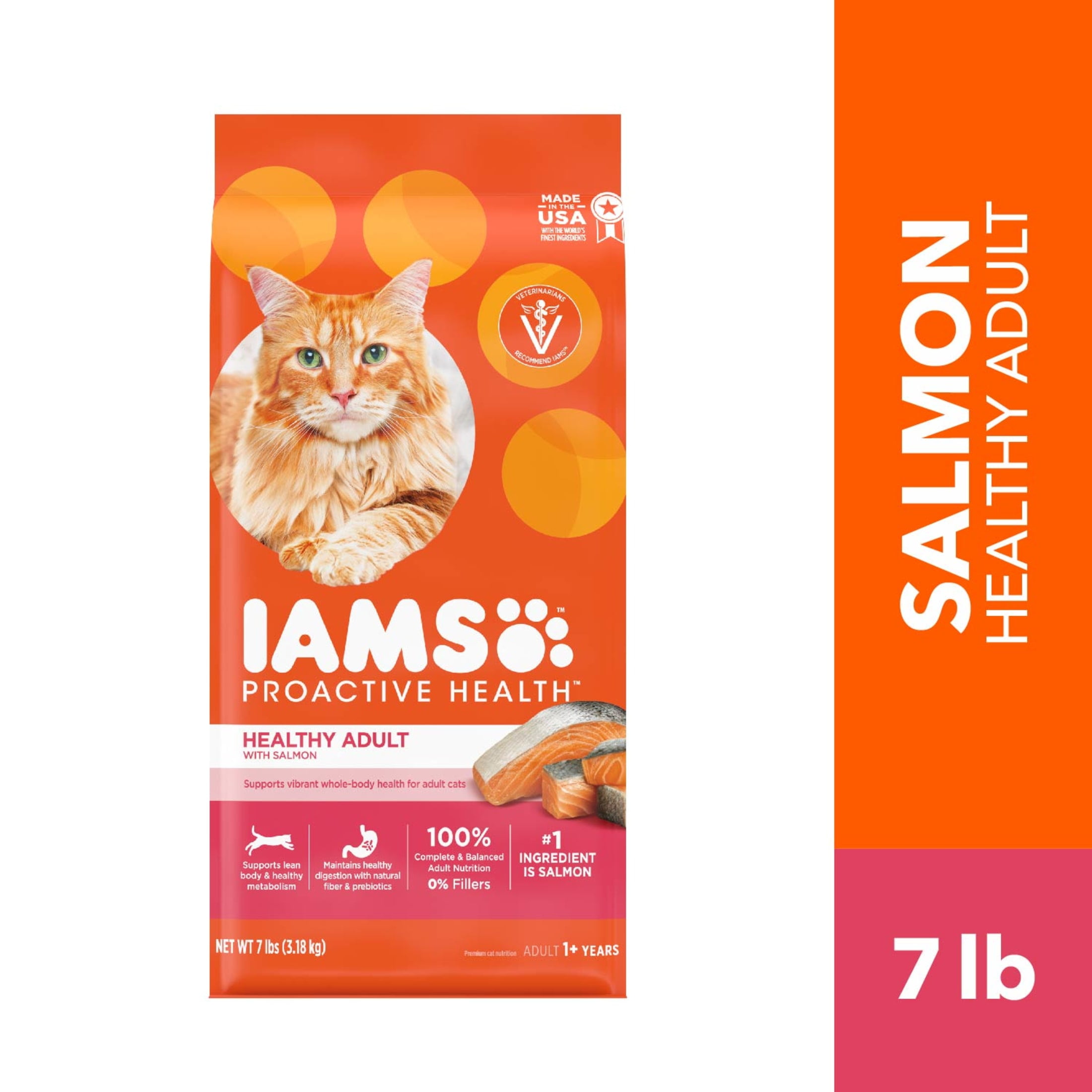 Iams Proactive Health Adult Dry Cat Food, Salmon Recipe (7 lb) xc9cr