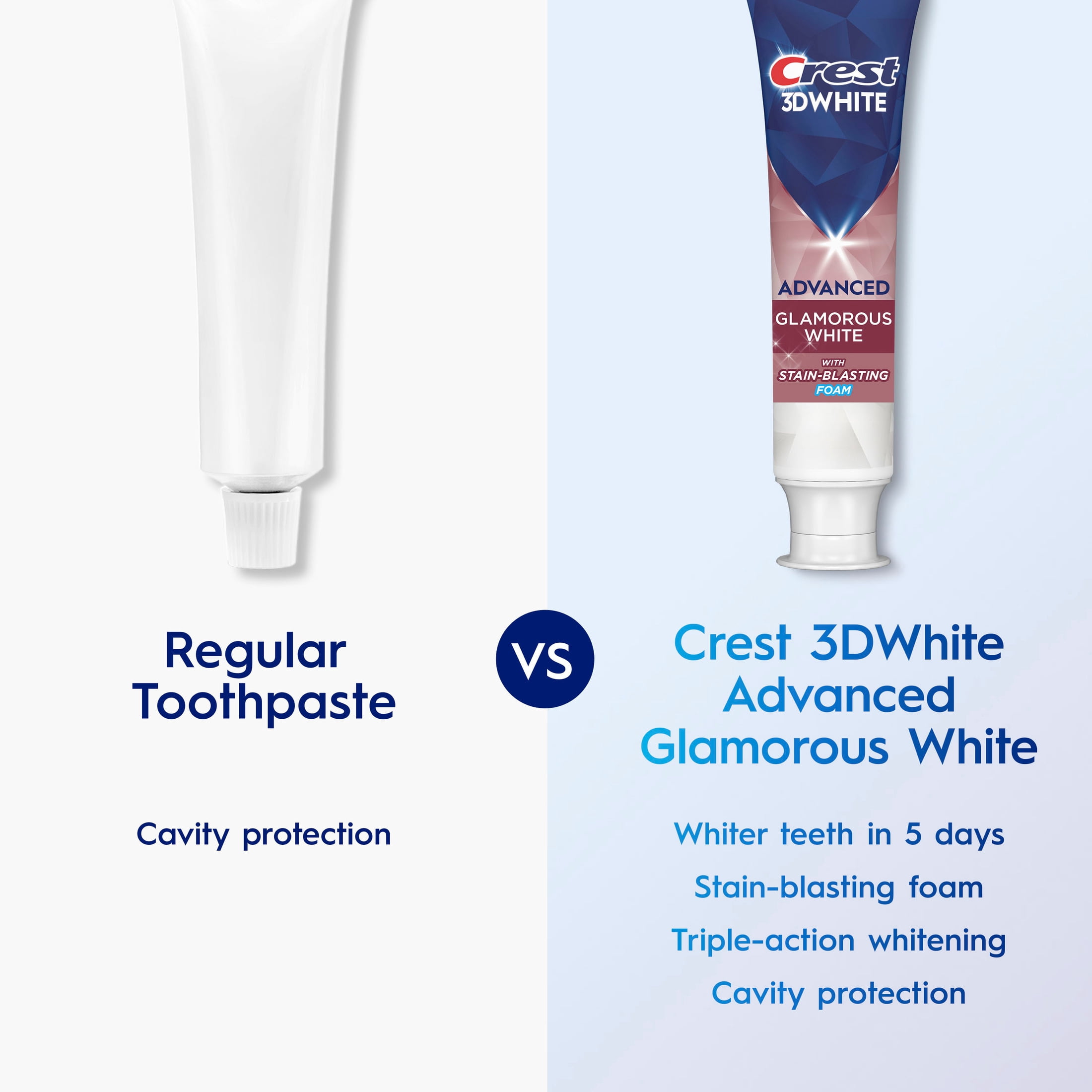 Crest 3D White Advanced Glamorous White Whitening Toothpaste (White, 3.3 oz) l7uh2