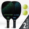 Franklin Sports Pickleball Paddle and Ball Starter Set (2 Player, 10 oz) bs6mb