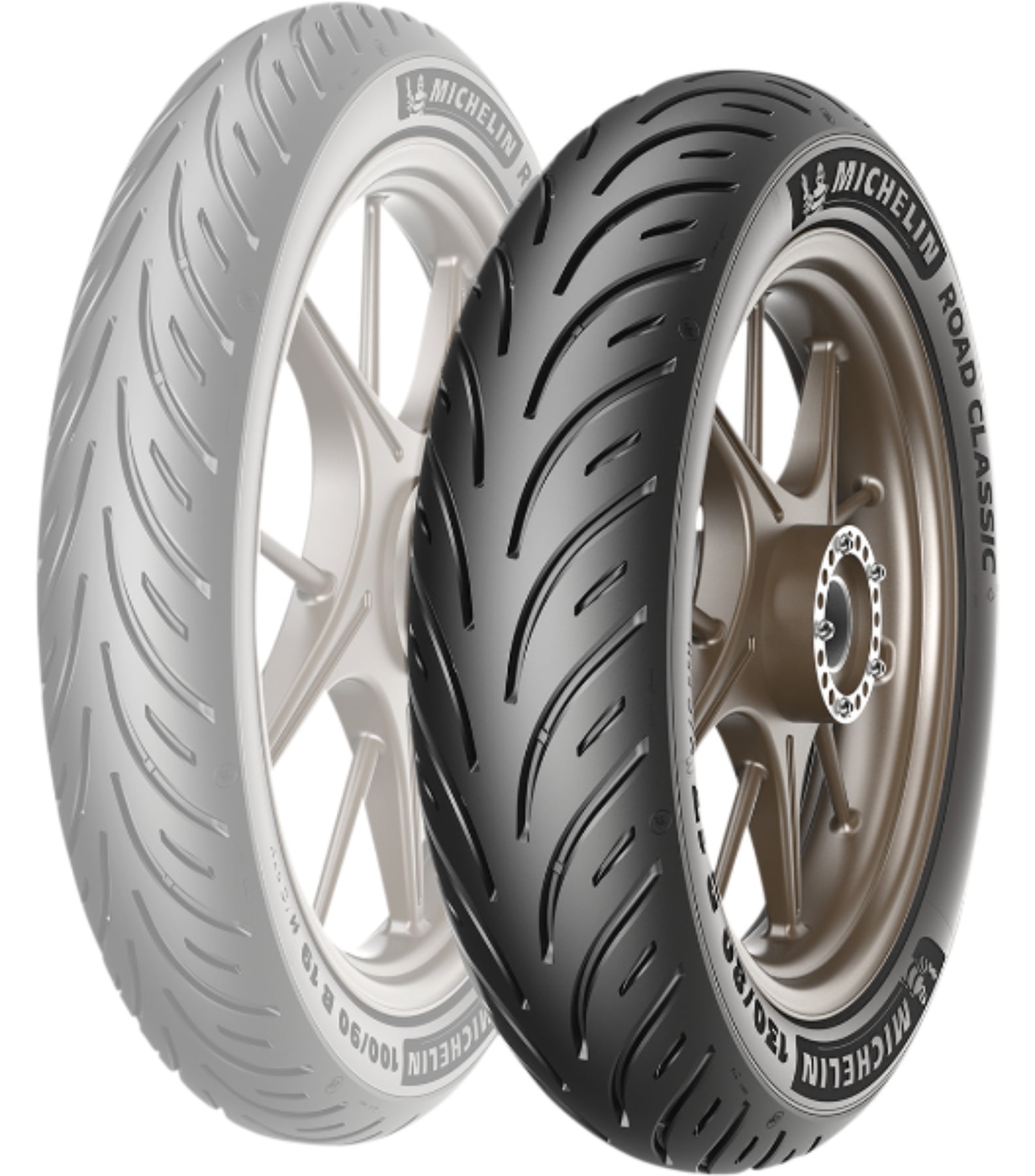 Michelin Road Classic Rear Motorcycle Tire (Black, 4.00B18) zv2mo