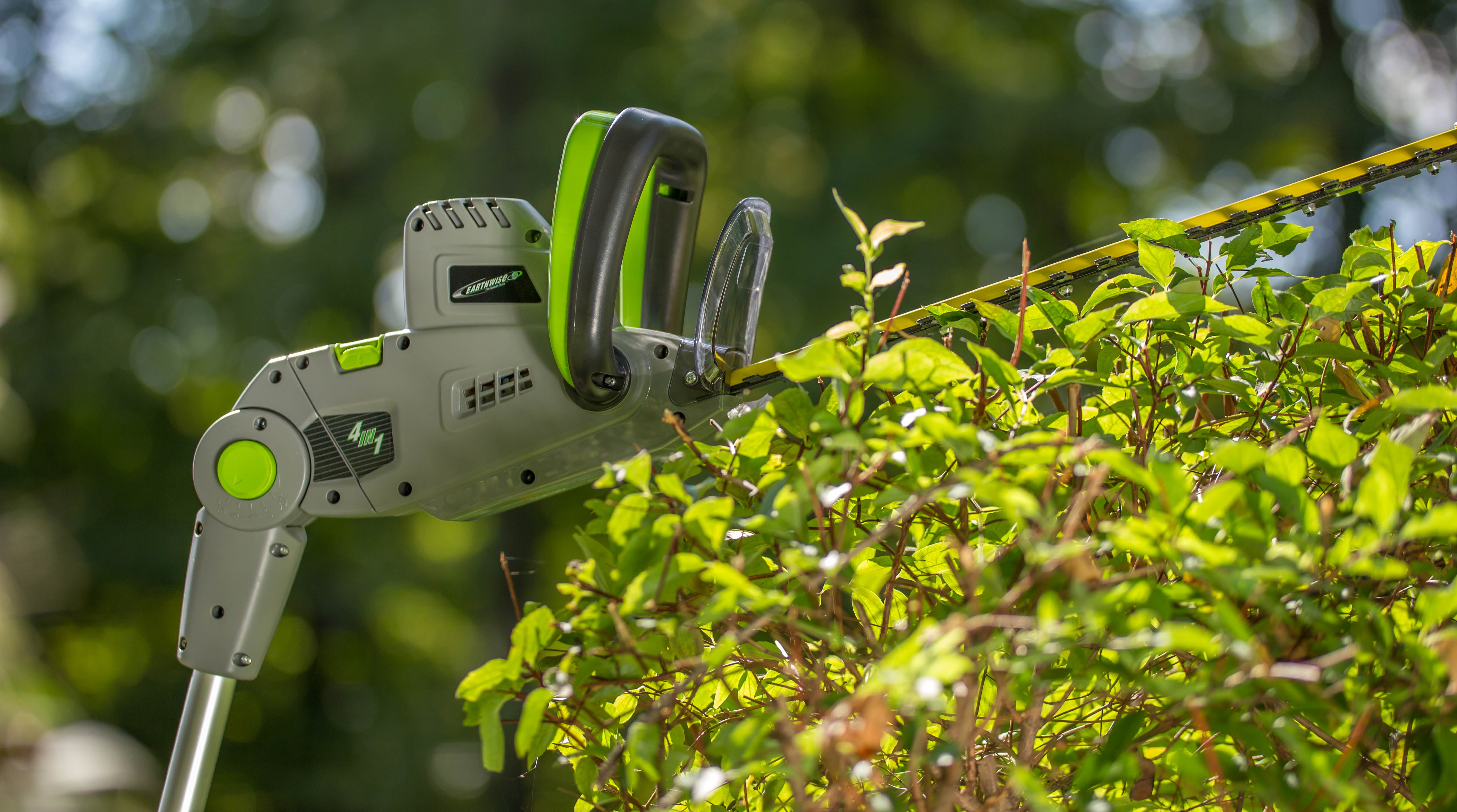 Earthwise 4-in-1 Electric Multi-Tool Hedge Trimmer and Pole Saw (Grey, 8.8 ft) fmcff