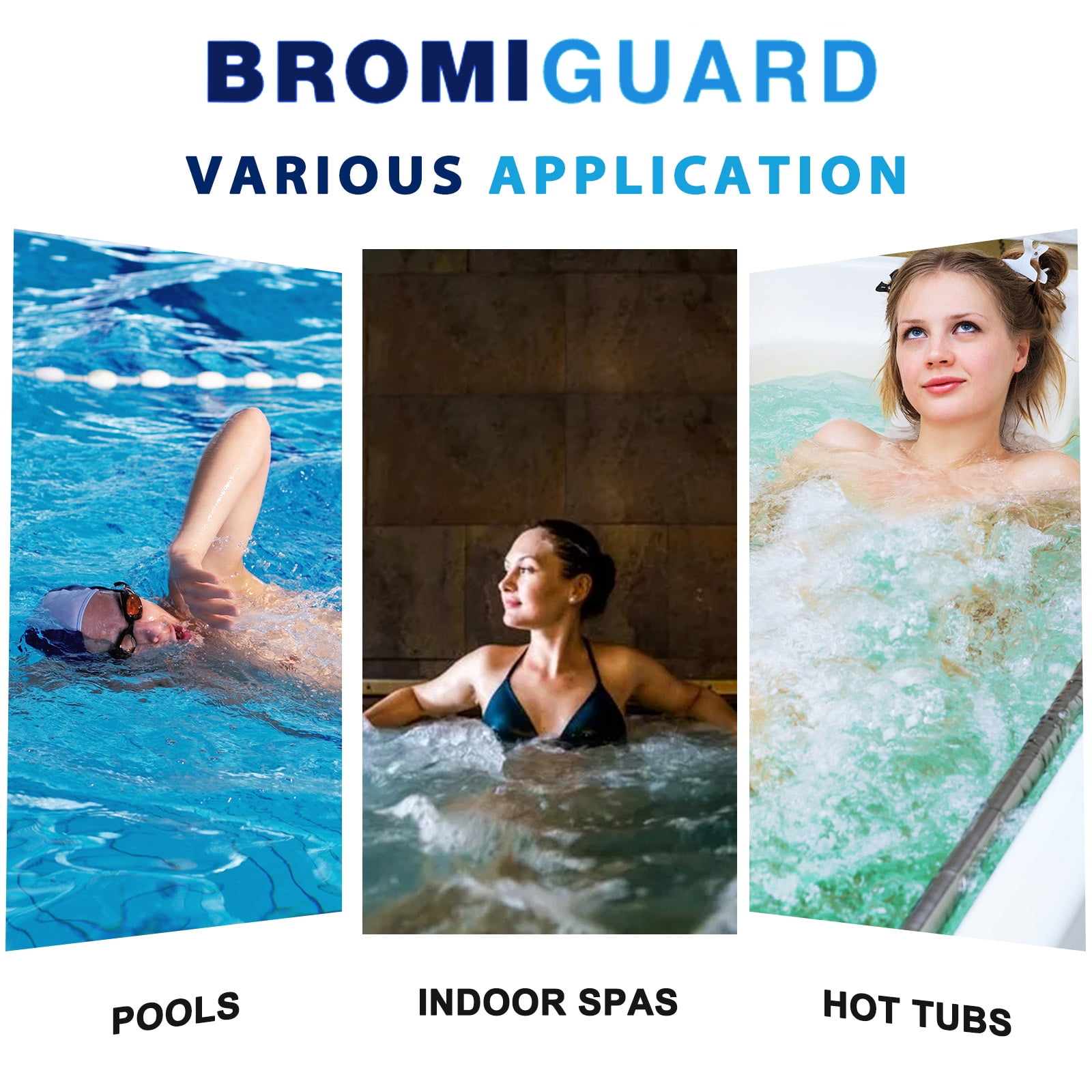 BROMIGUARD Bromine Tablets for Hot Tub and Spa Sanitizer (1 lb) 45hhp