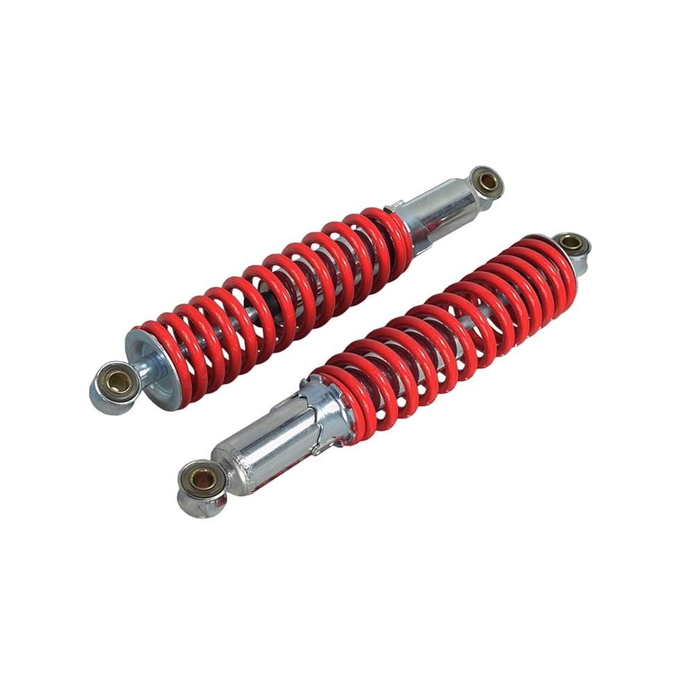 AlveyTech Adjustable Suspension Shock Absorber for Go-Karts and Mini Bikes (Red, 12 in, Set of 2) 31jnj