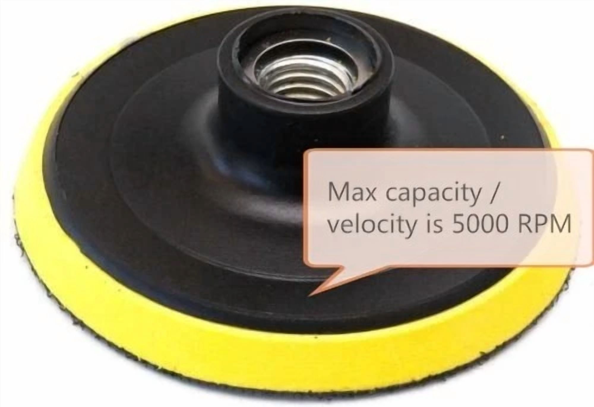 YANI Hook and Loop Backing Plate for Polishing and Sanding Discs (4 in, 2-Pack) bb6t7