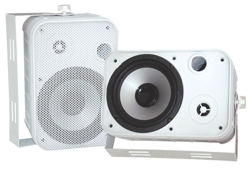 Pyle Pro PDWR50W 2-Way Indoor/Outdoor Speaker (White, 5.25 in) 3dhbb