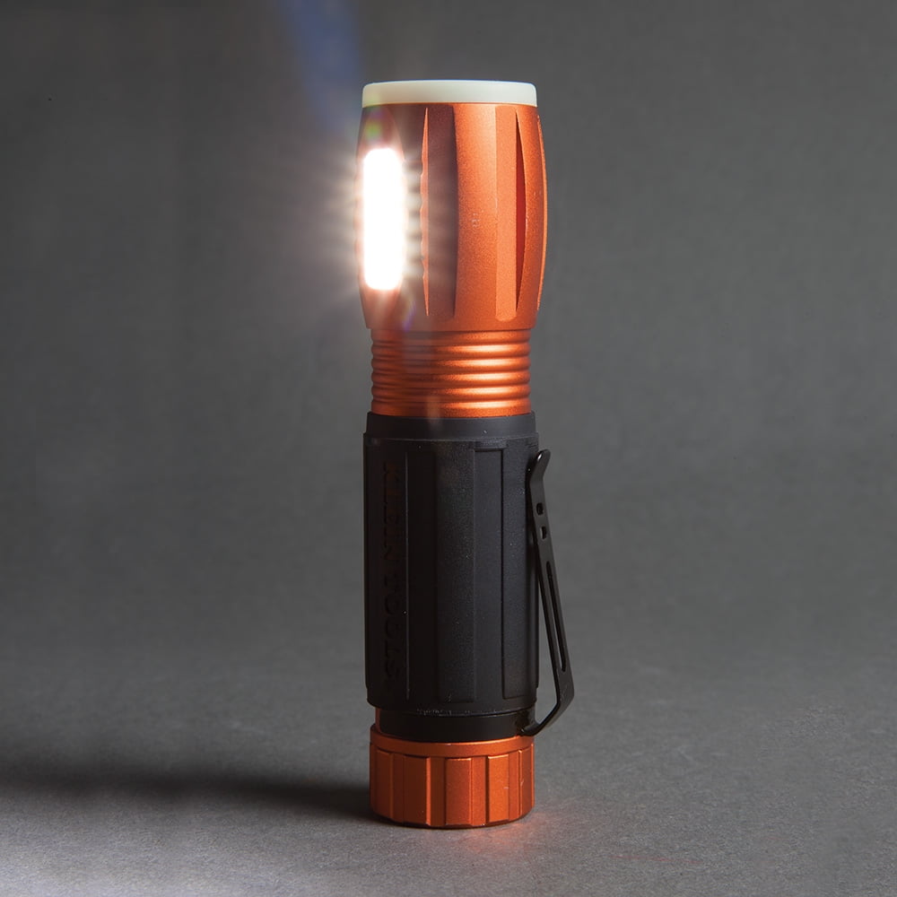 Klein Tools 56028 LED Flashlight and Worklight with Magnetic Base (6 in) sxif7