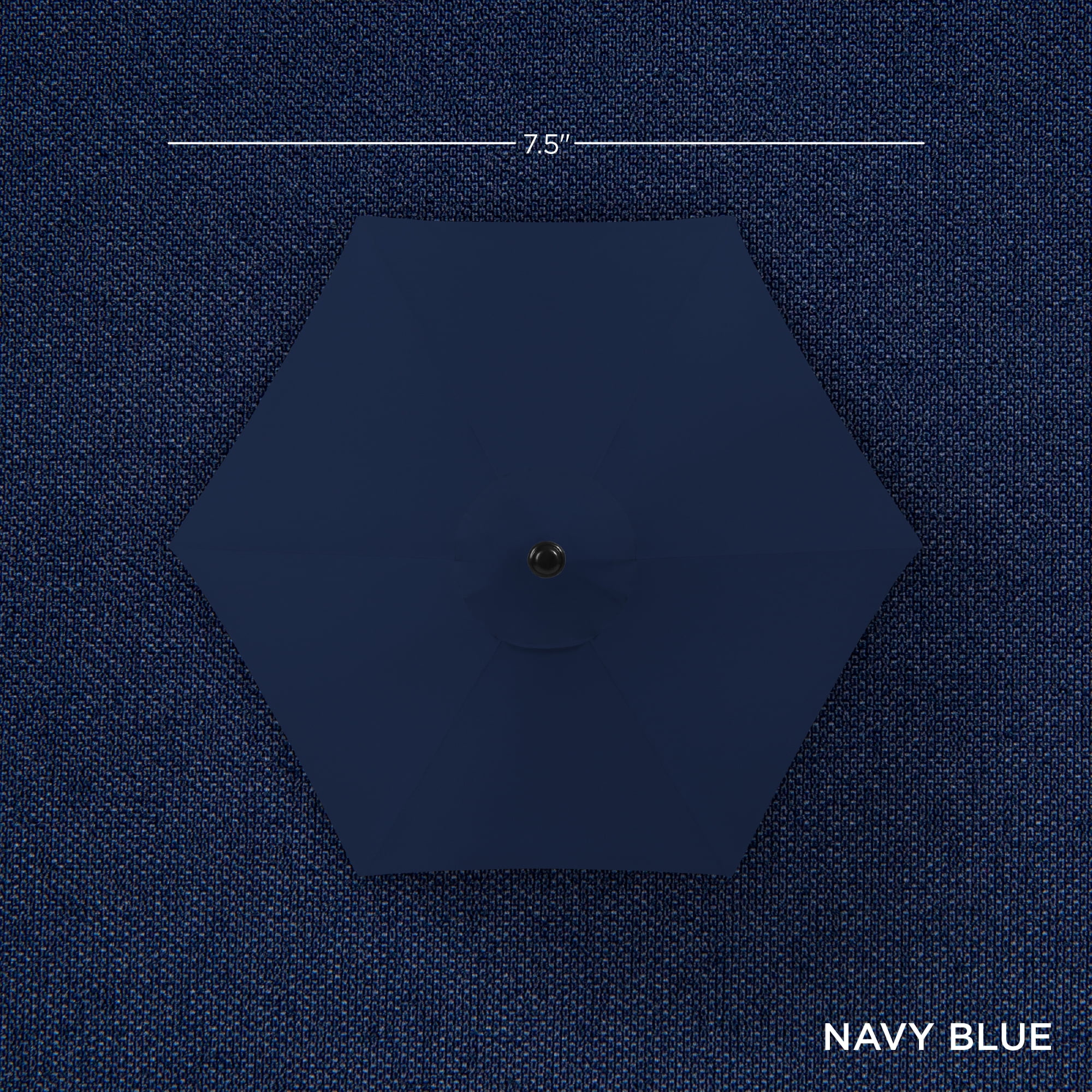 Best Choice Products Solar LED Patio Umbrella with Tilt and Crank (Navy Blue, 7.5 ft) v2i61