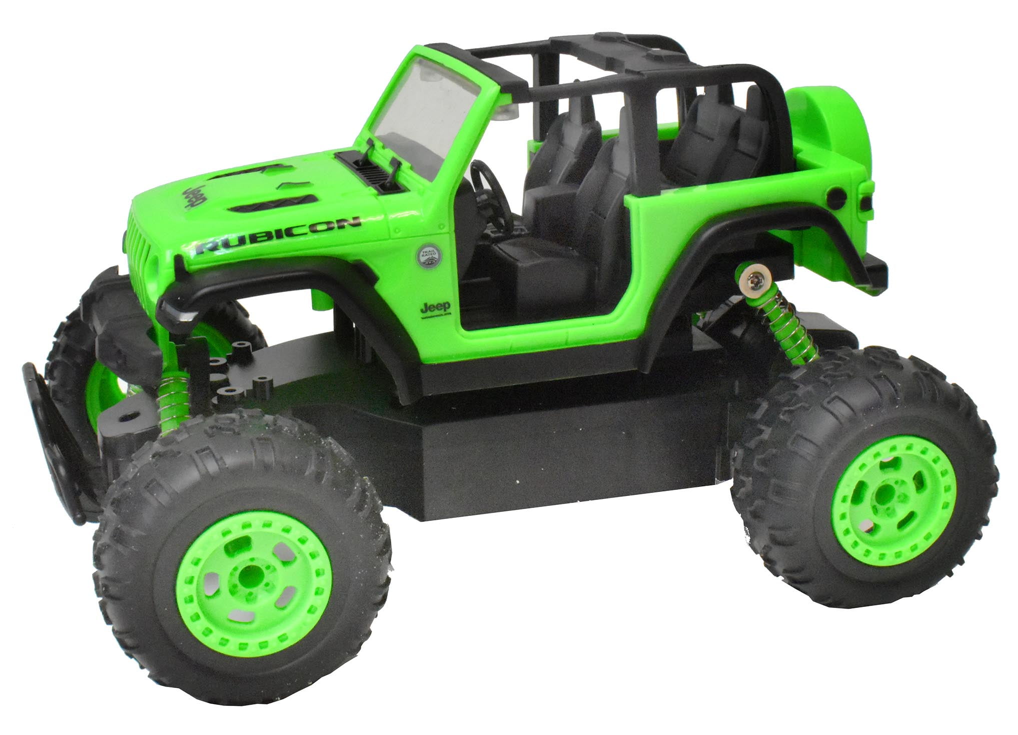 Adventure Force Radio Control Jeep Rubicon Off-Road Vehicle (Green, 1:24 Scale) kbl0m