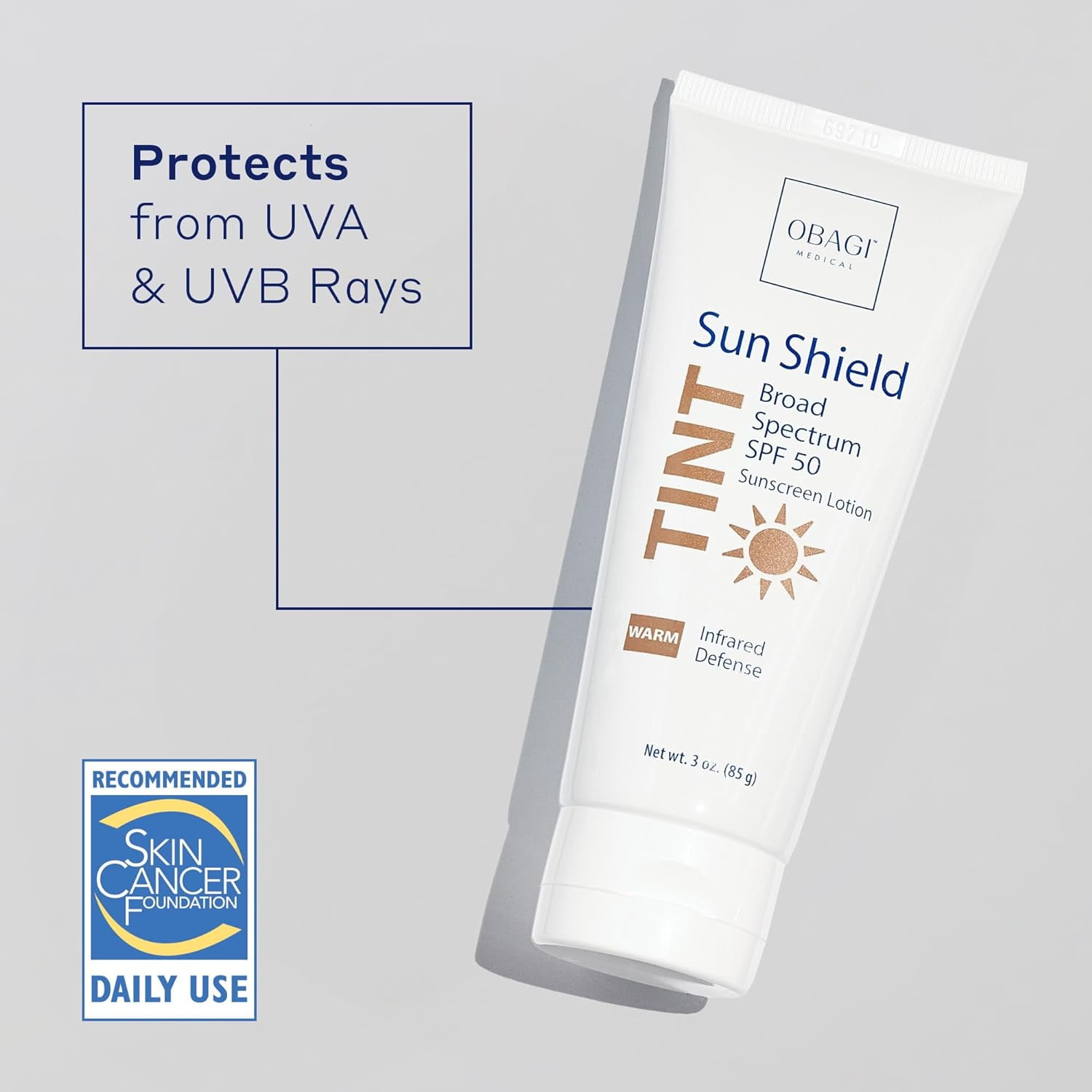 Obagi Sun Shield Tint Broad Spectrum SPF 50 Sunscreen (Warm, 3 oz) sd98j