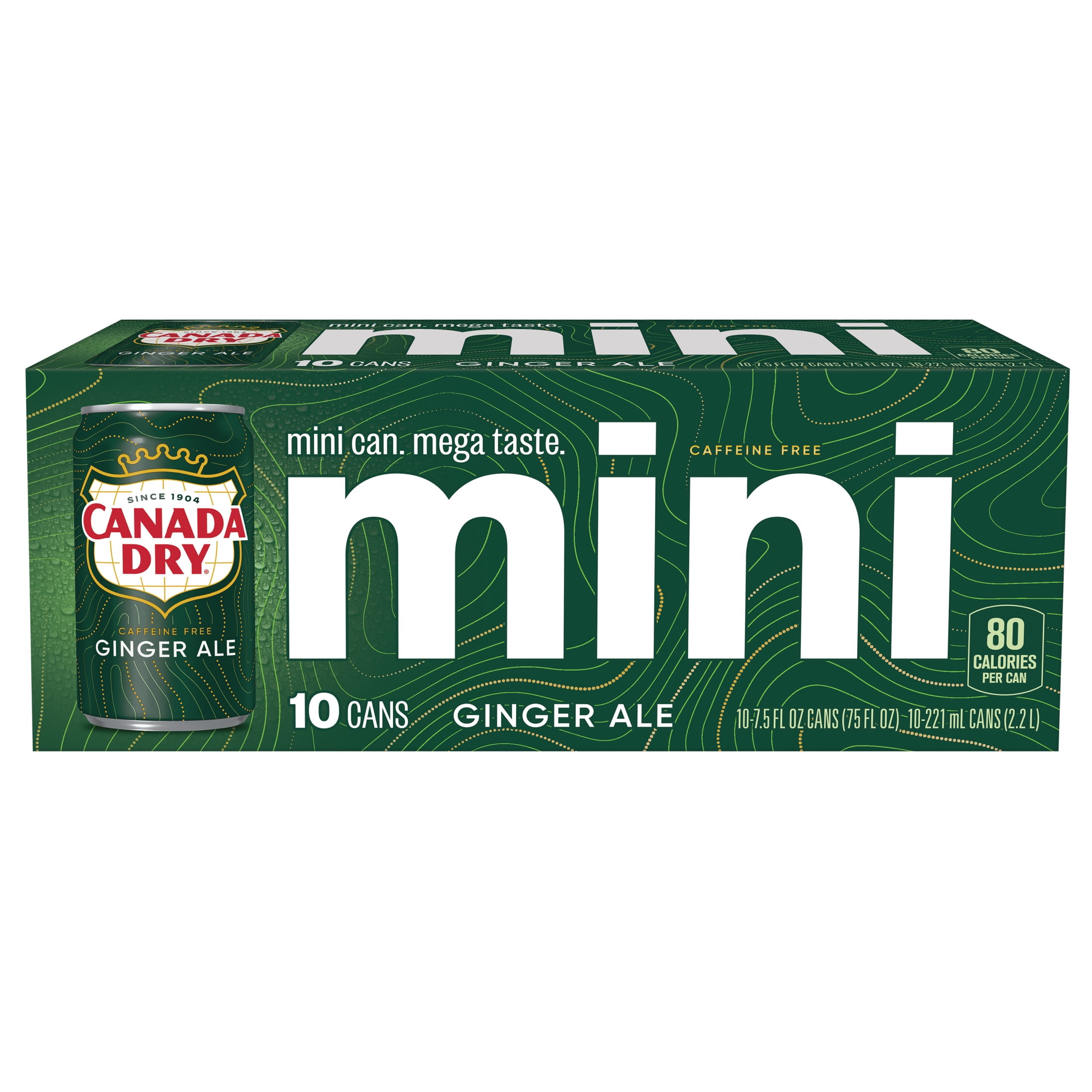 Canada Dry Caffeine Free Ginger Ale Soda (7.5 fl oz, 10 Pack) oo4k1