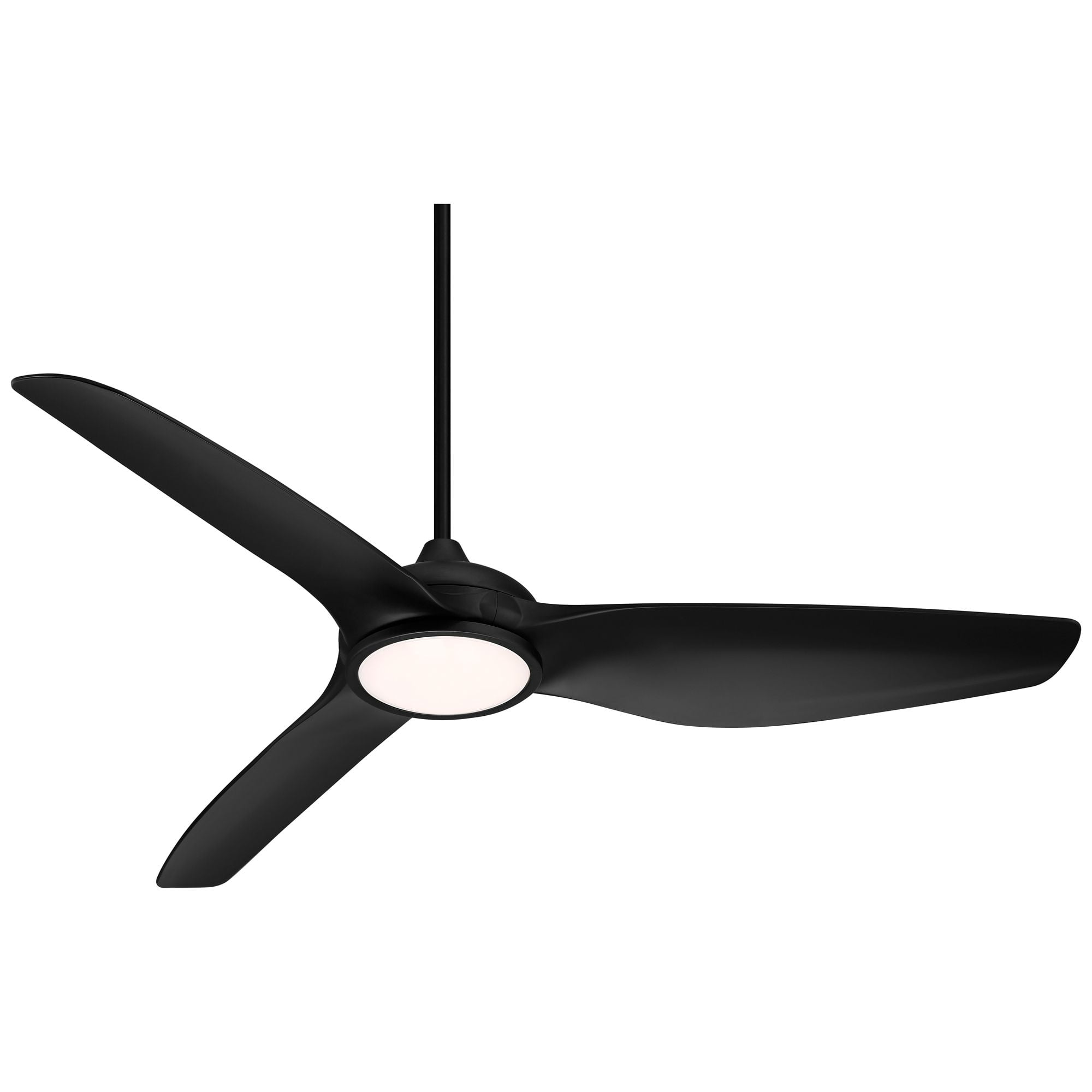 Possini Euro Design Modern Indoor Outdoor Ceiling Fan with Dimmable LED Light and Remote Control (Matte Black, 60 in) wvcts
