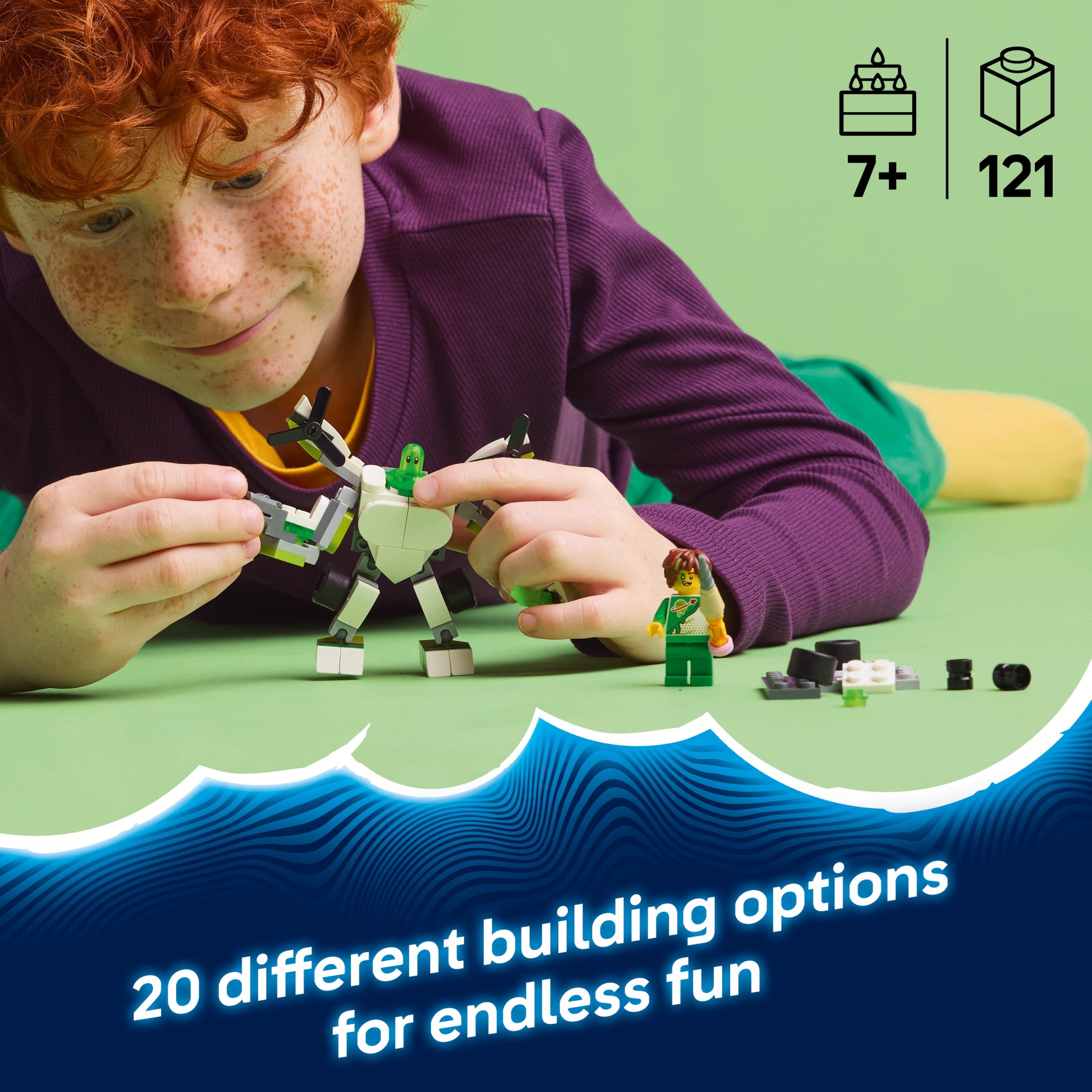 LEGO DREAMZzz Z-Blob's Robot and Vehicle Adventures Building Kit (Multicolor, 121 Pieces) ji7qr