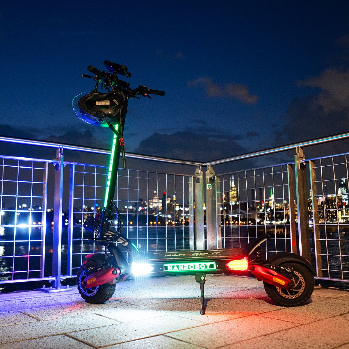 NANROBOT LS7+ Electric Scooter High-Performance Dual Motor Off-Road Commuter (Red, 300 lb Capacity) zpy41