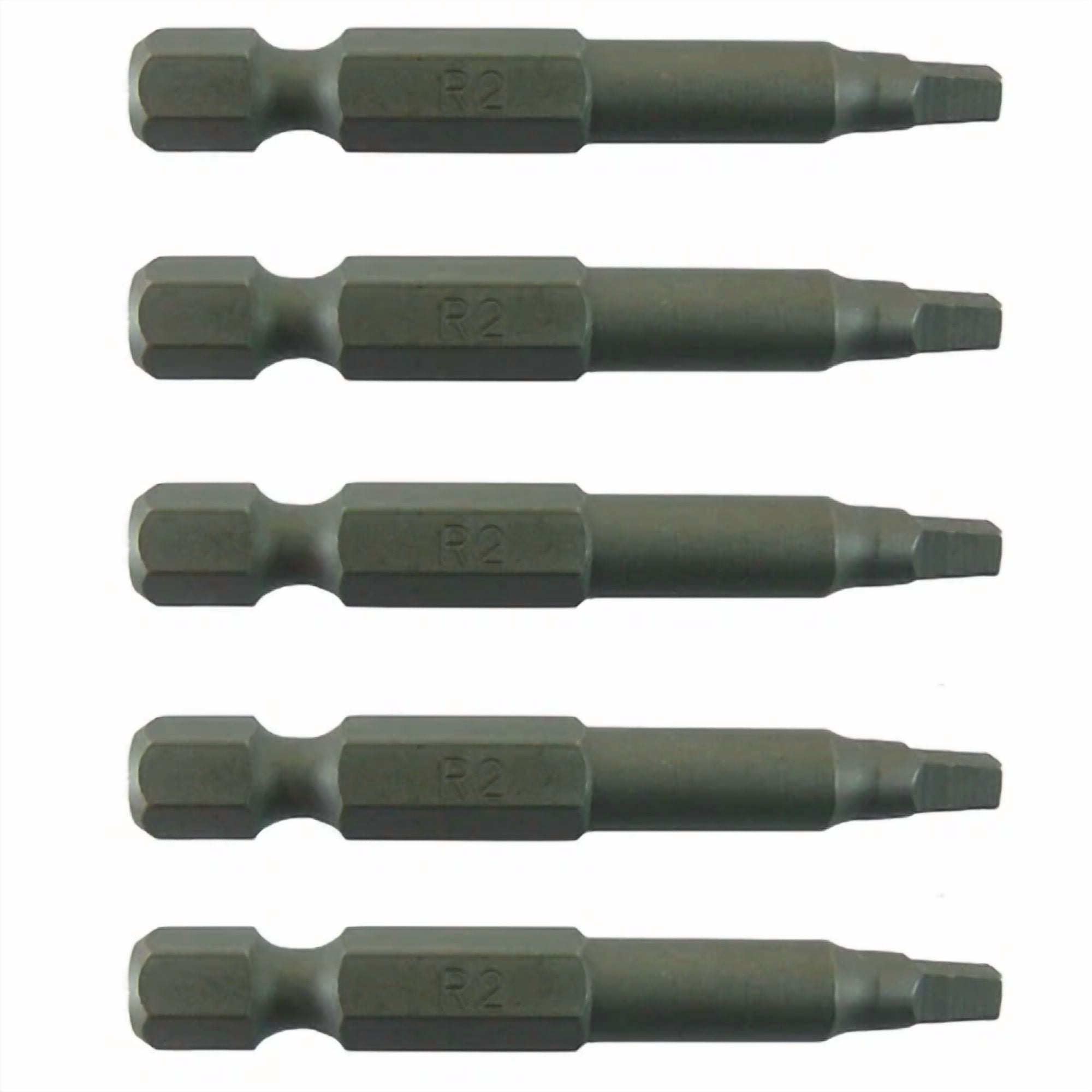 KLYNE #2 Robertson Square Bit Driver (2 in, 5 Pack) 71cxt
