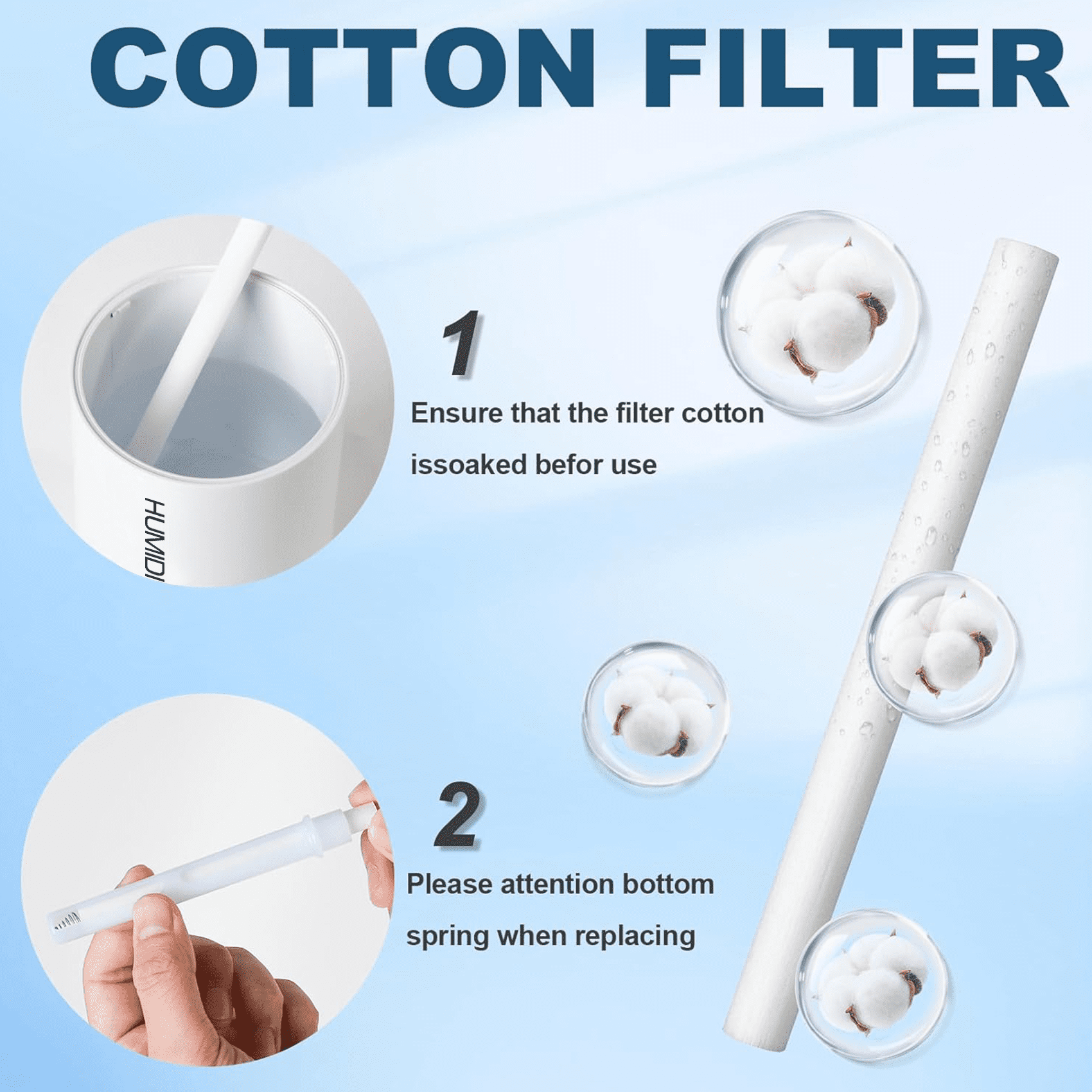 JIANIYA Mini Ultrasonic Humidifier, Portable Desktop Personal Mist Maker for Office and Bedroom (White, 10 fl oz) sq02p