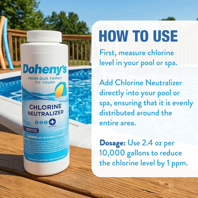 Doheny's Chlorine Neutralizer for Swimming Pools and Spas (Granular, 2.25 lb) jjpzt