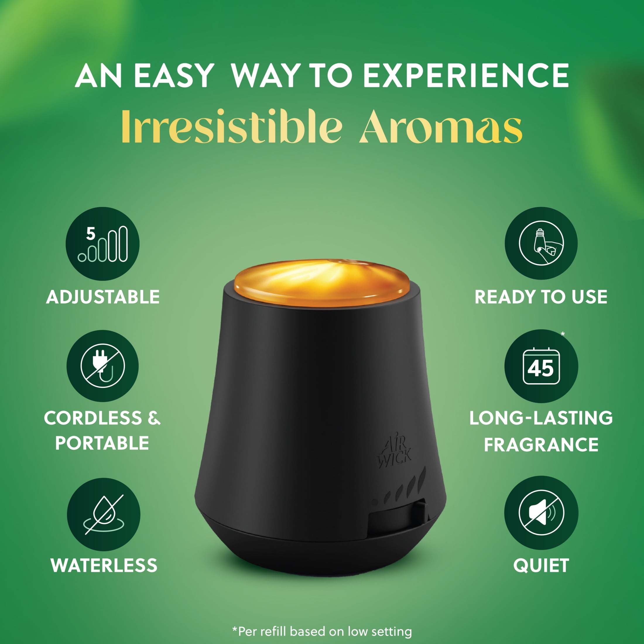Air Wick Essential Mist Scented Oil Air Freshener Diffuser Device (Black, 1 Piece) y8lfb