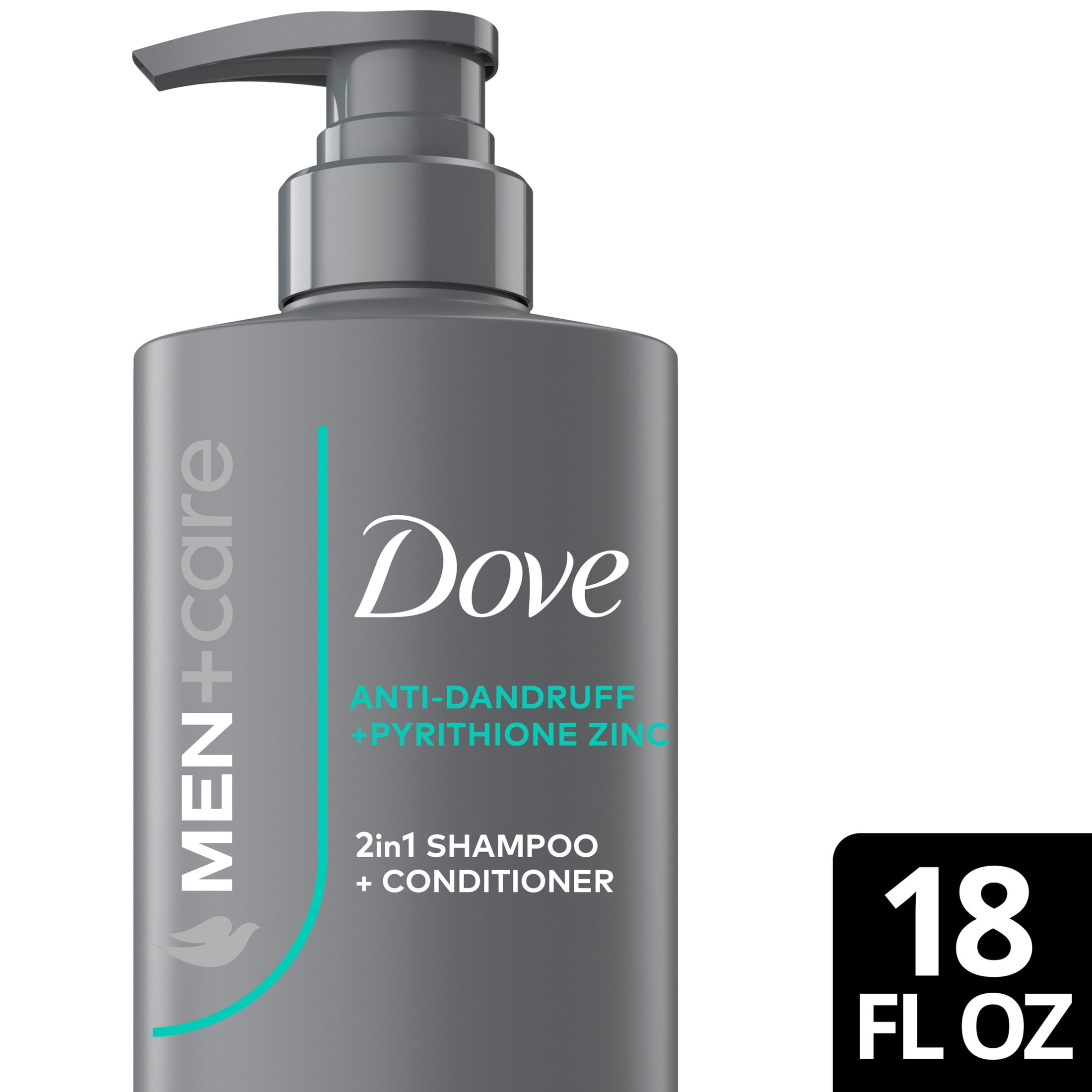 Dove Men+Care 2-in-1 Shampoo and Conditioner, Dandruff Defense with Pyrithione Zinc (18 fl oz) 3l12g