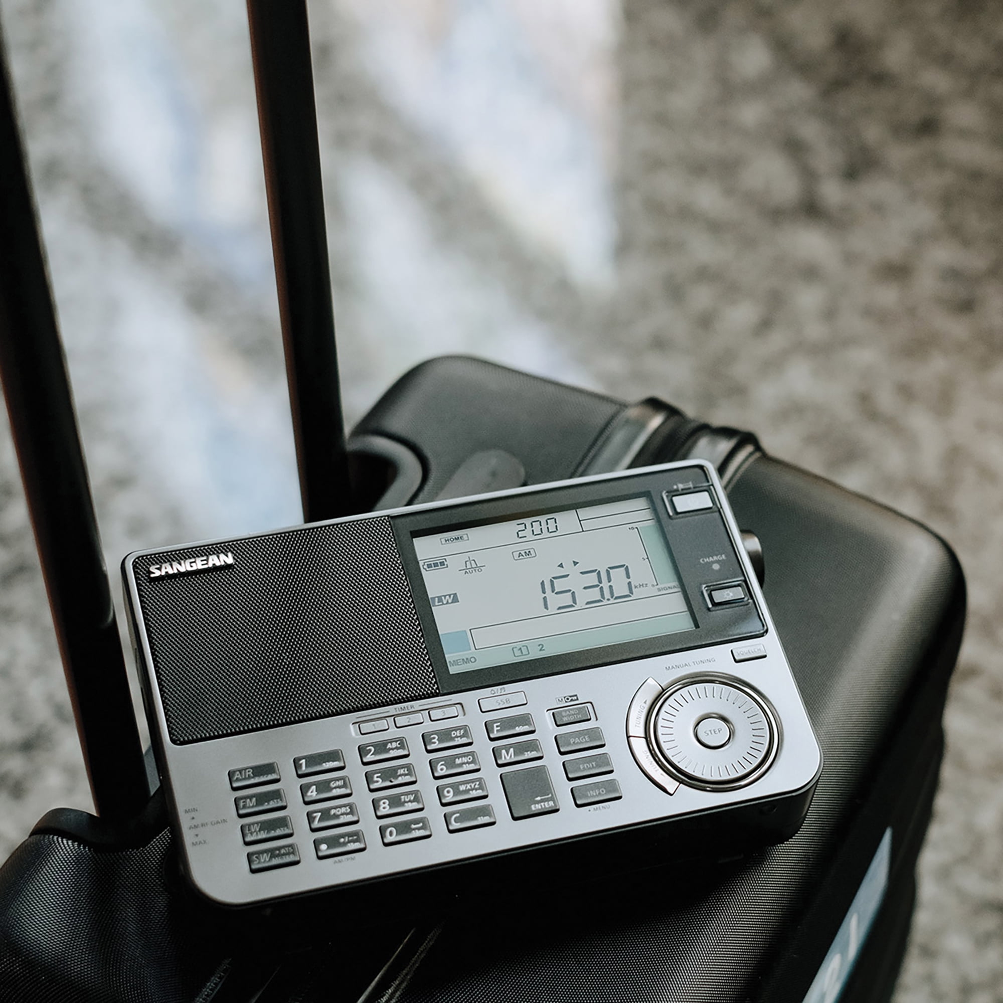 Sangean ATS-909X2 Portable AM/FM Shortwave Radio (Gray, 1 Unit) twqs2