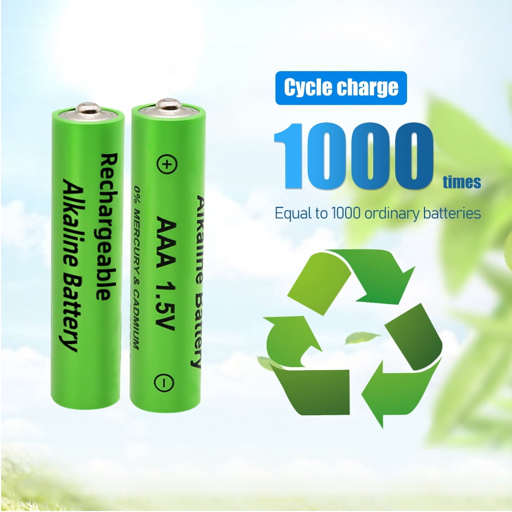 Zengest AAA Rechargeable Batteries (16-Pack, 600mAh) High-Capacity Triple A Power Cells for Household Electronics and Solar Lights tmd2z
