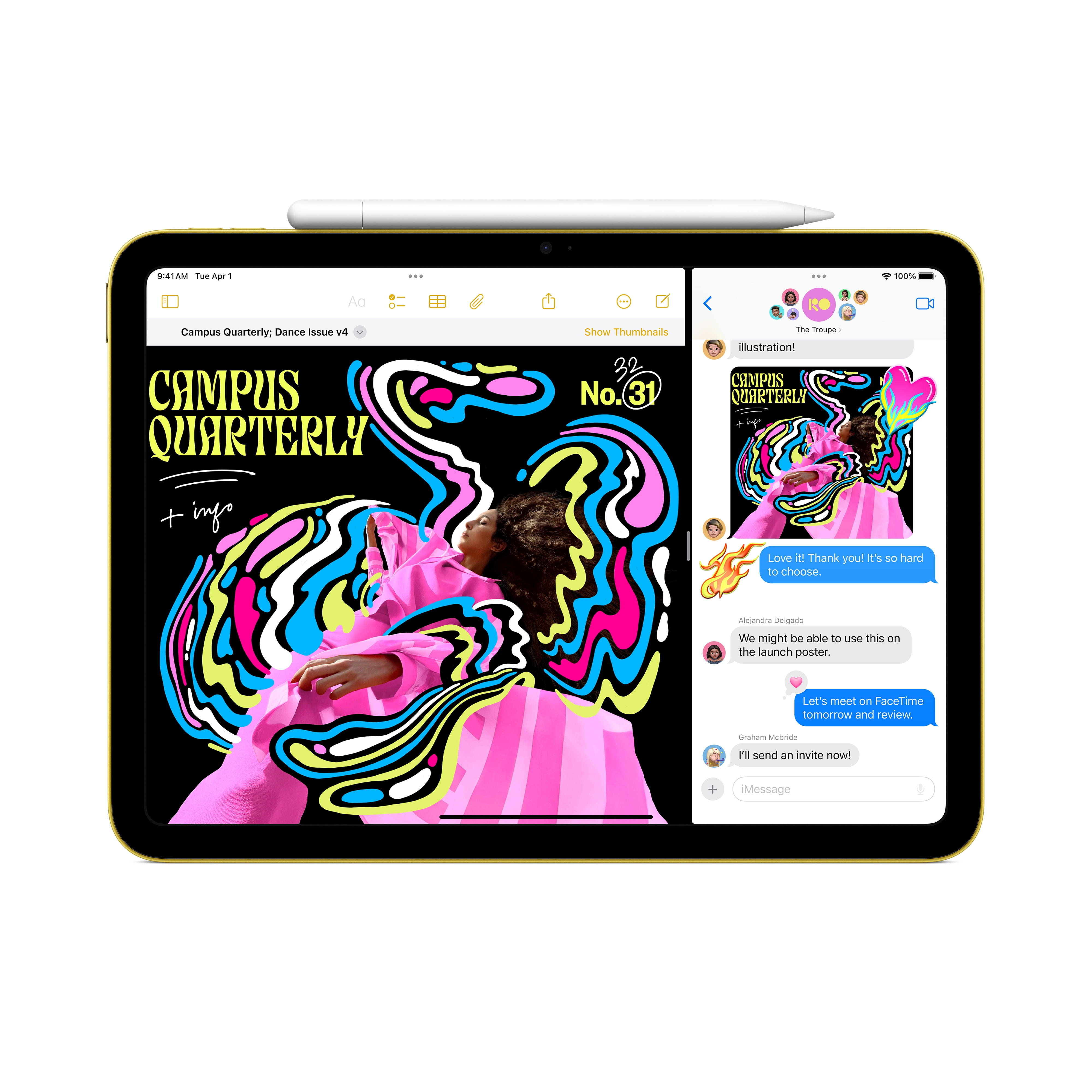 Apple iPad 11-inch Wi-Fi (Yellow, 128GB) o4slv