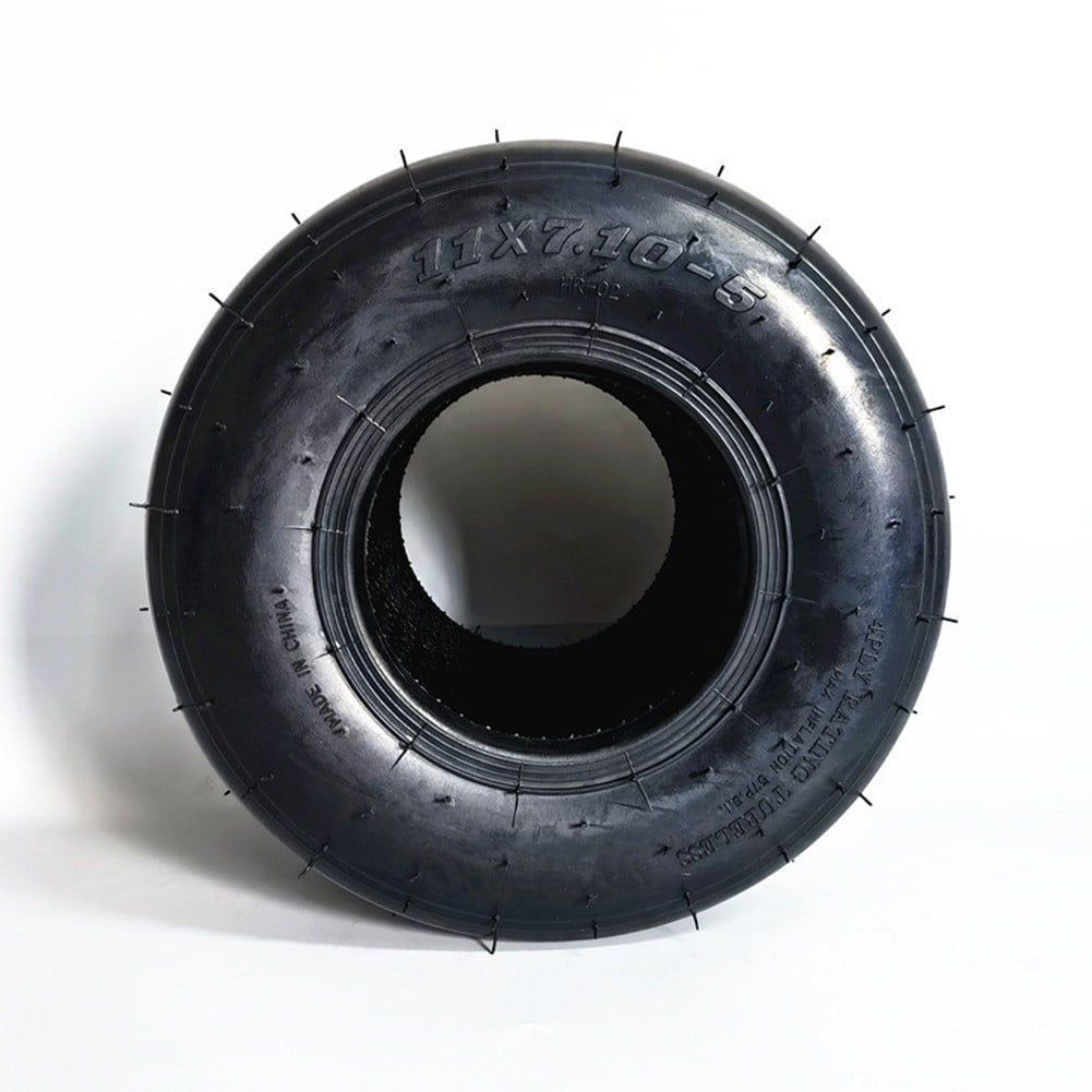 CAIJIEXI Go Kart Racing Tires Competitive Front and Rear Tubeless Rubber (11x7.10-5) lgg25