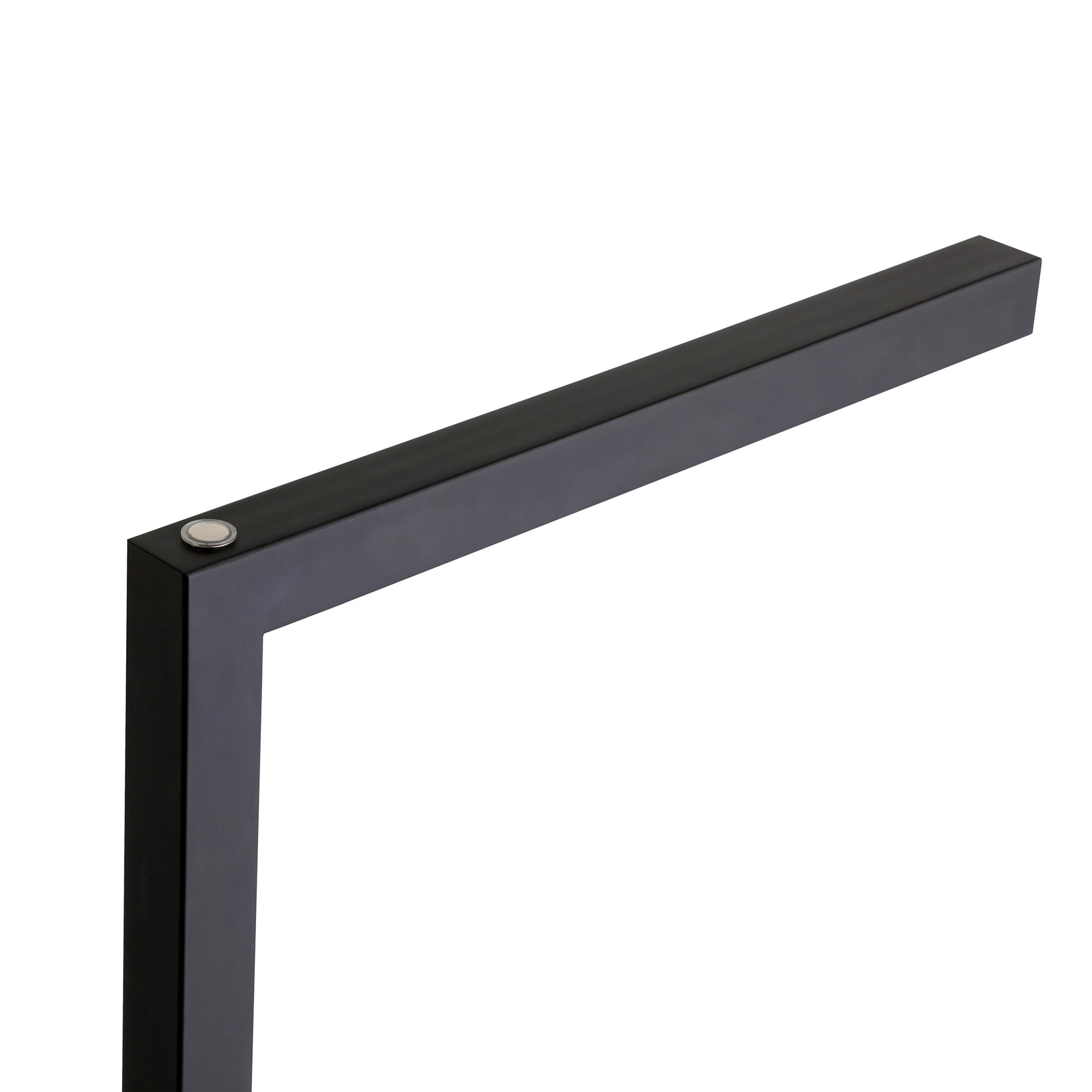 Evelyn&Zoe Malin Modern Metal Floor Lamp with Blackened Bronze Rectangle Shade (52 in) a32x4
