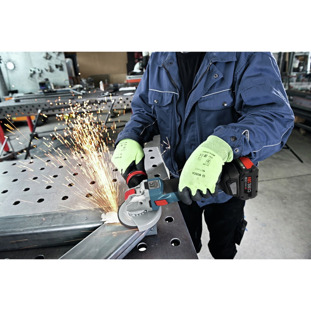 Bosch 18V X-LOCK Brushless Cordless Angle Grinder Kit with 8 Ah Battery (Refurbished, 5 in) vfqju