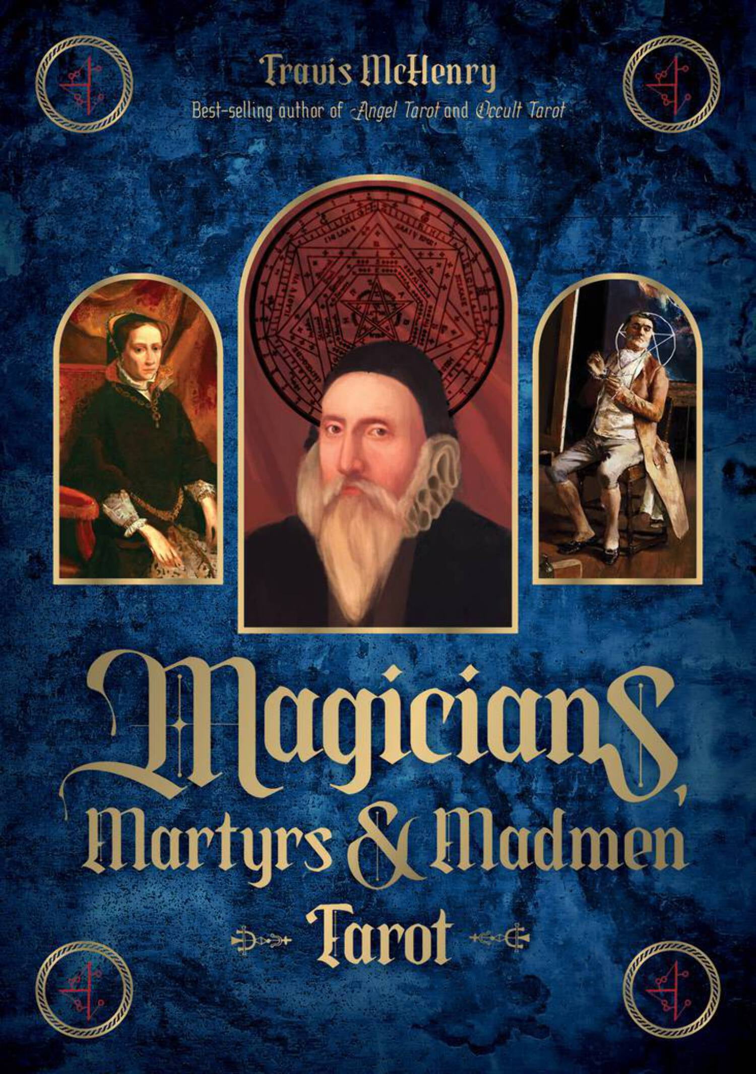 Travis McHenry Magicians, Martyrs and Madmen Tarot Deck (Hardcover, 128 Pages) 8h9i8