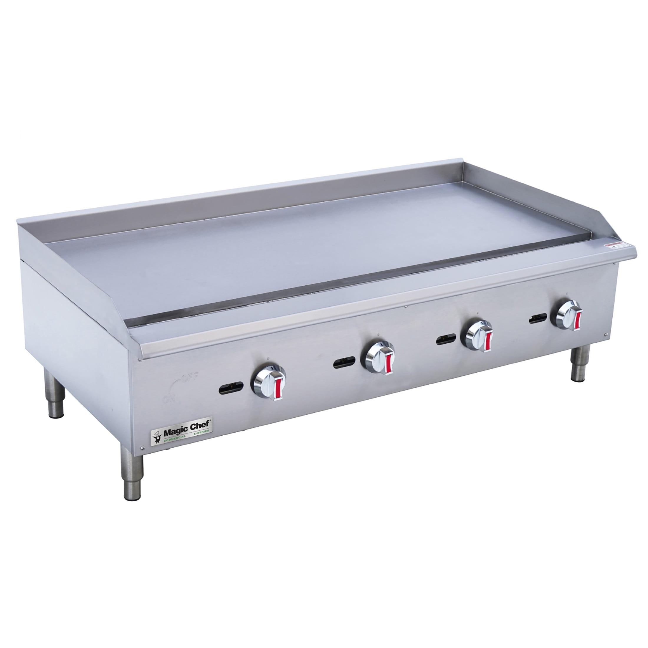 Magic Chef Commercial Natural Gas Manual Countertop Griddle (Silver, 48 in) i7ntx