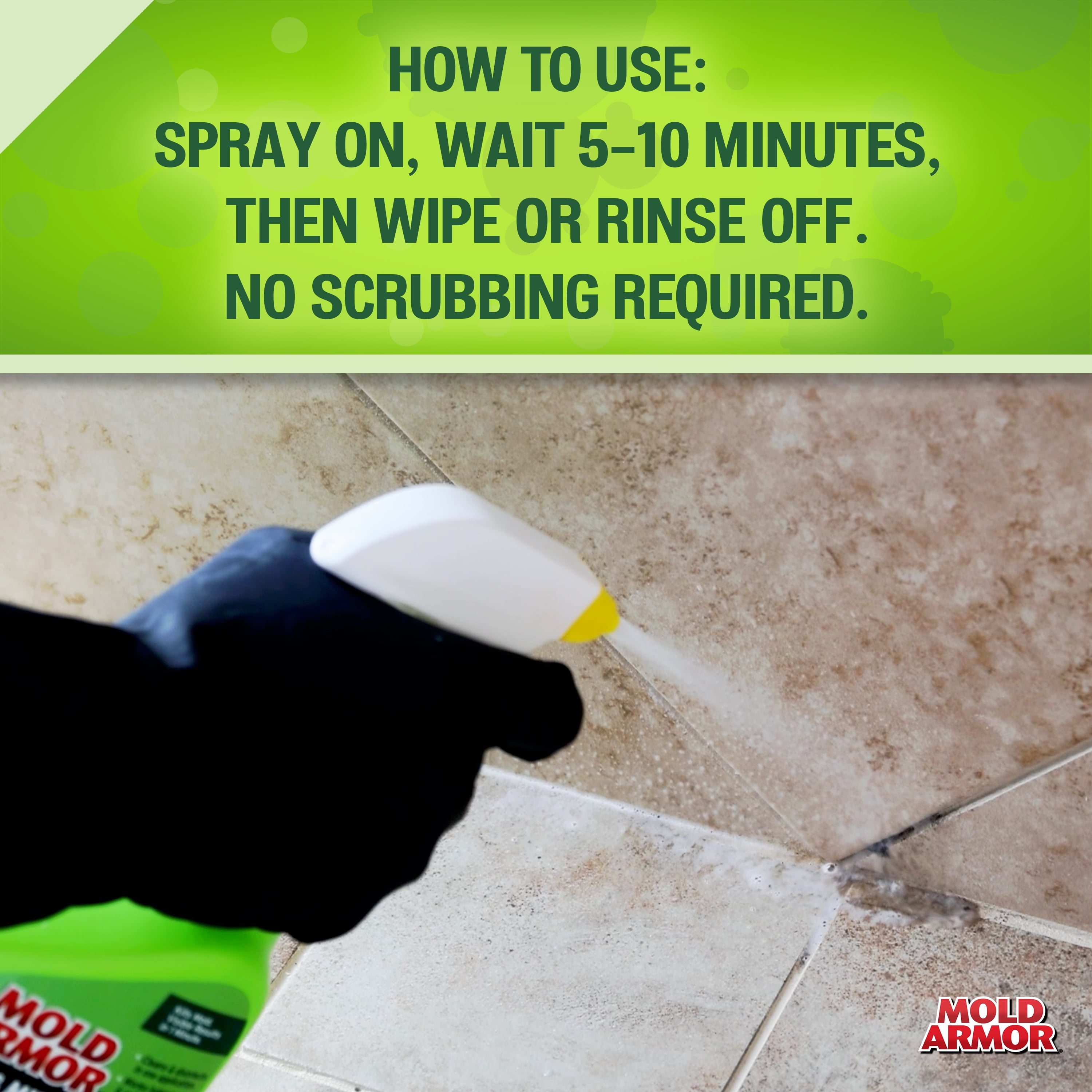 Home Armor Instant Mold & Mildew Stain Remover (Bleach-Based Formula, 32 oz) 15auj