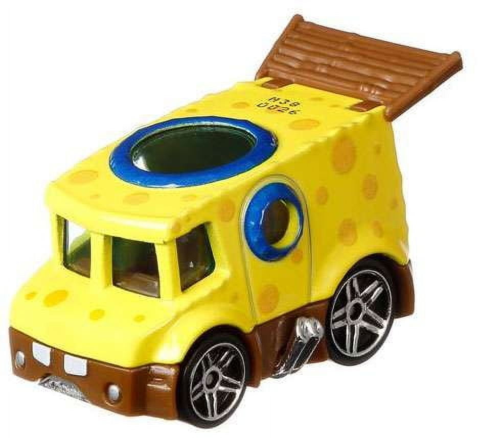 Hot Wheels Nickelodeon SpongeBob Squarepants Character Car (Yellow, 1:64 Scale) 363fj