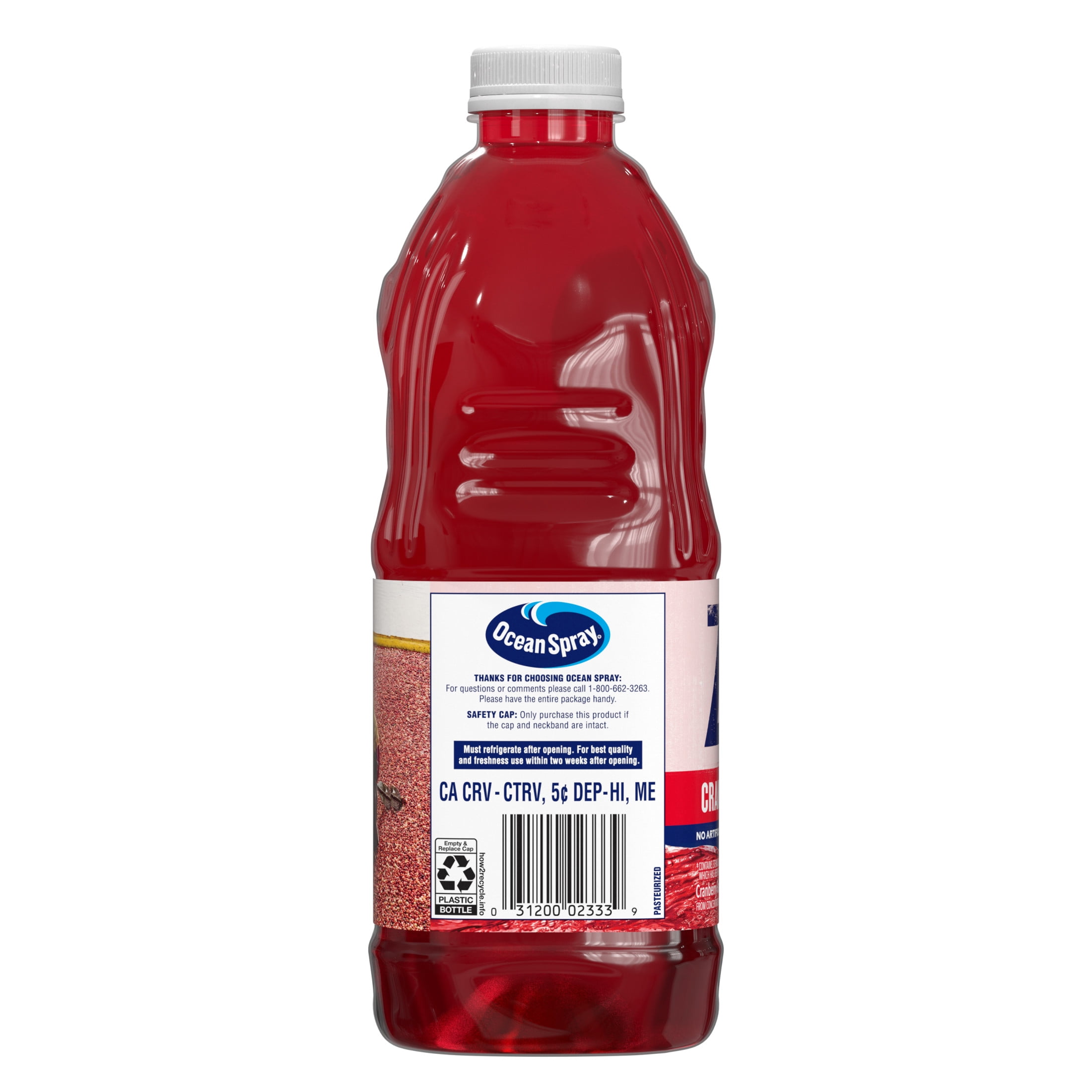 Ocean Spray ZERO Sugar Cranberry Juice Drink (Red, 64 fl oz) rpnmp