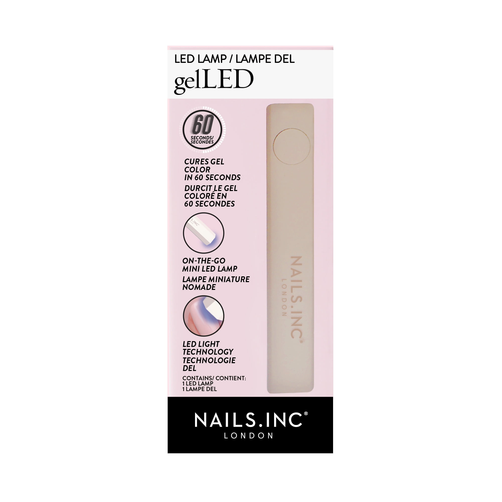 Nails Inc x Sensationail GelLED Portable LED Nail Lamp (Compact, 1 Count) q8oyu