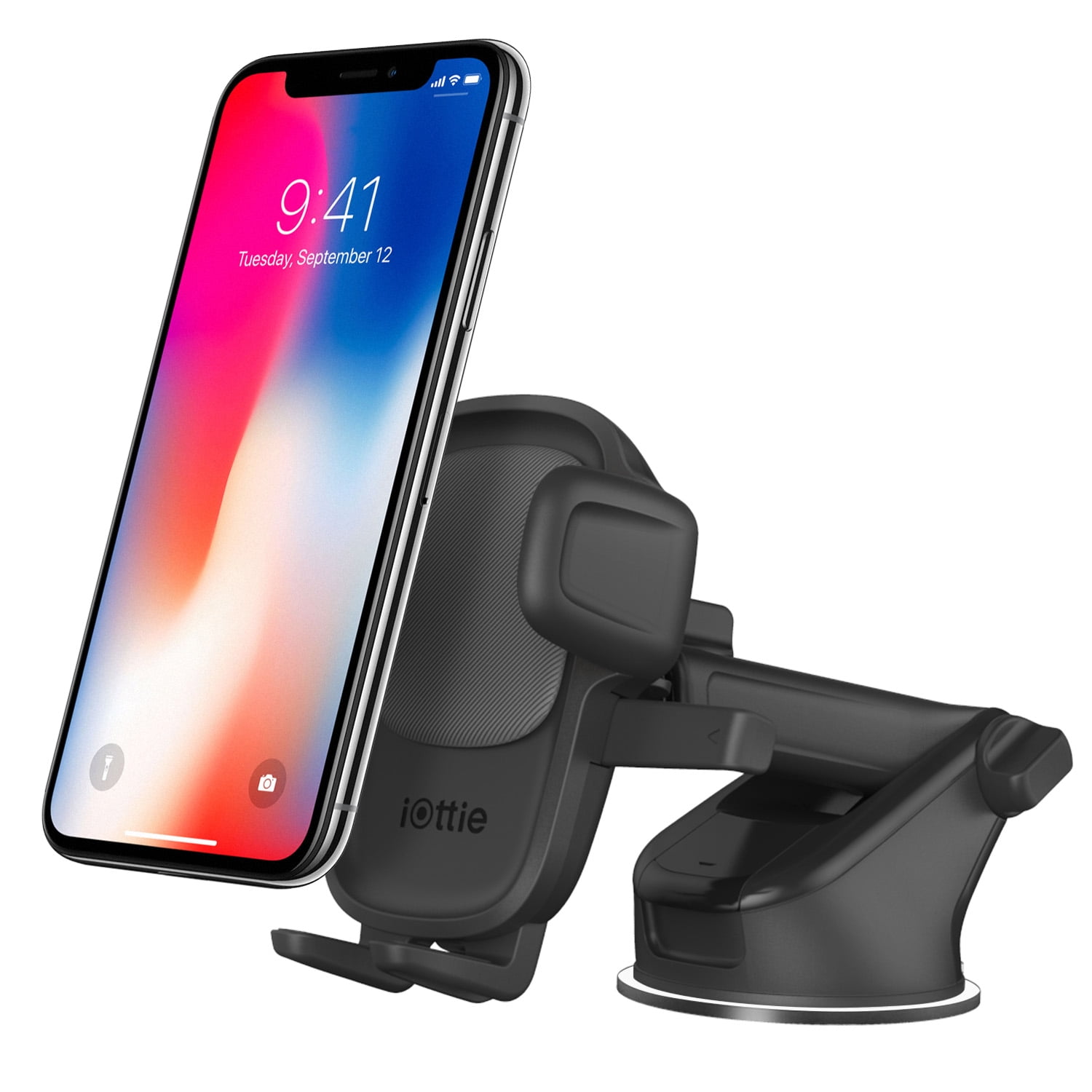 iOttie Easy One Touch 5 Universal Car Mount for Dashboard and Windshield (Black, 5 in to 8 in) zs9yy