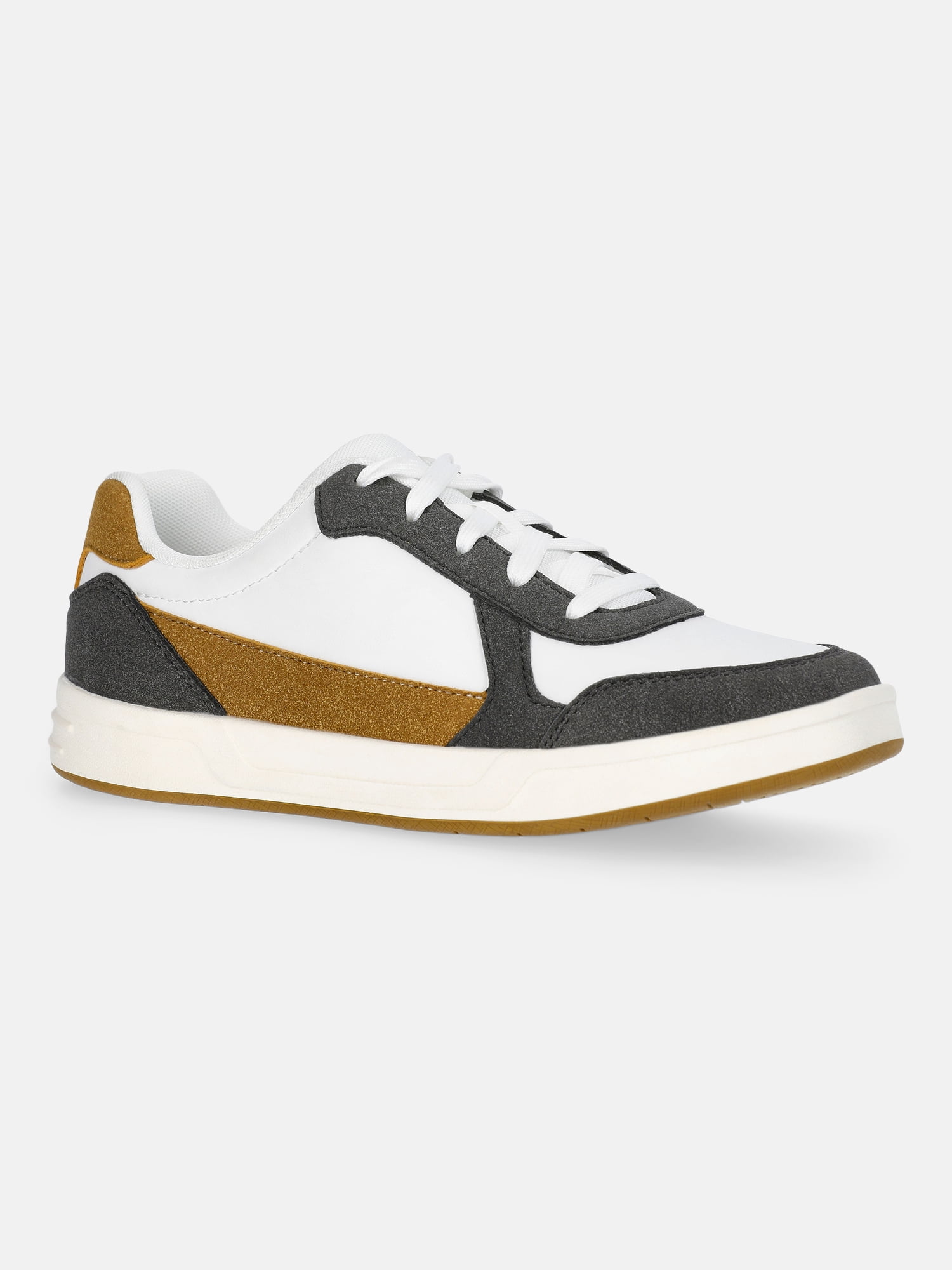 Weekend Academy Boys Court Sneakers Casual Lace-up Shoes (Brown, 4 US) 3ipgx