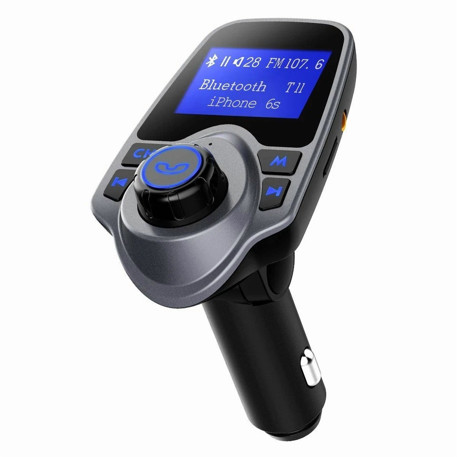 Rhea Bluetooth 5.0 Car FM Transmitter Adapter (Dual USB PD Charger, Hands-Free Calling, Aux Input) znou6 - Image 6