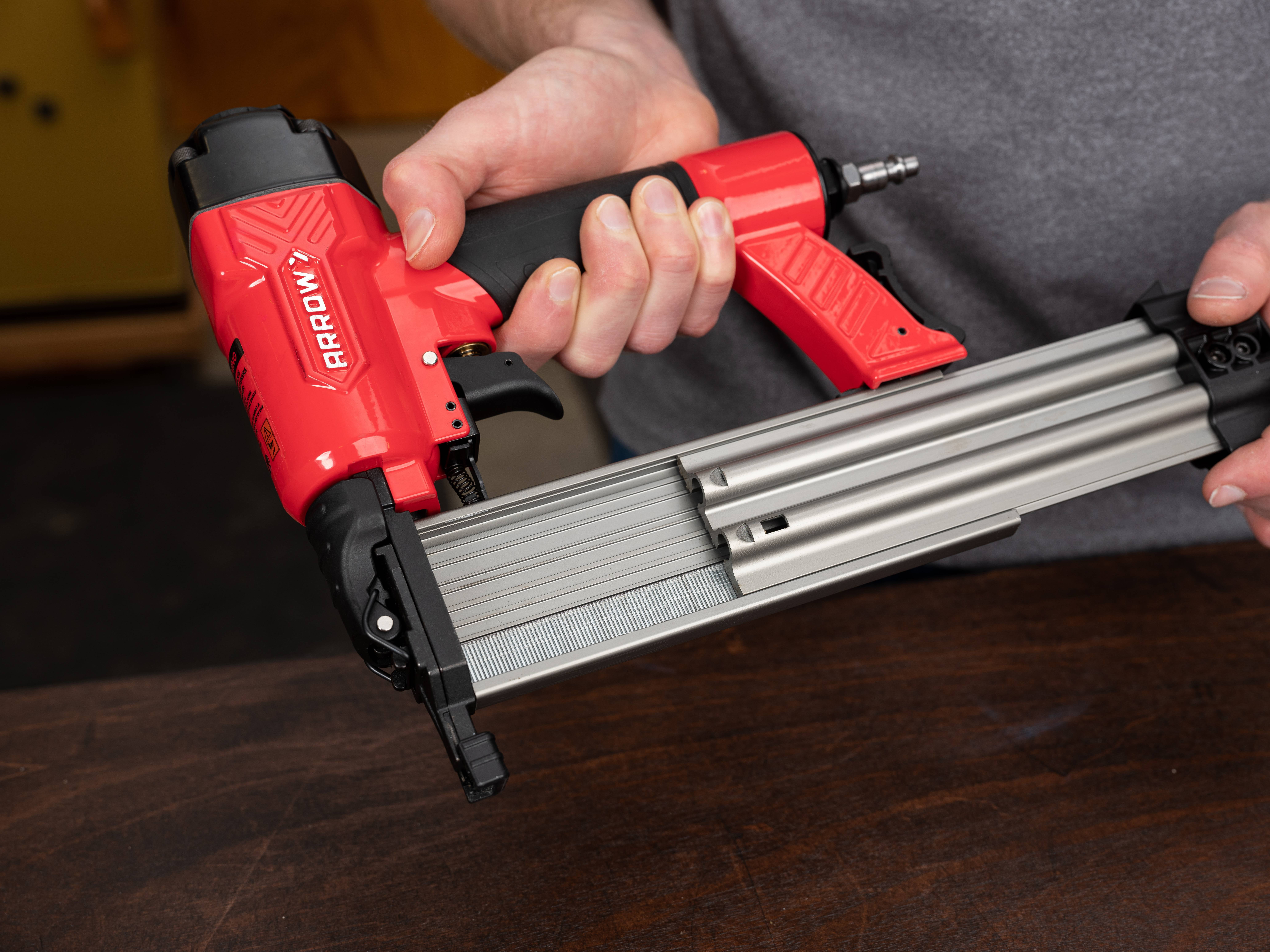Arrow PT18G 18 Gauge Pneumatic Brad Nail Gun (Oil-Free, Professional Grade) js16y